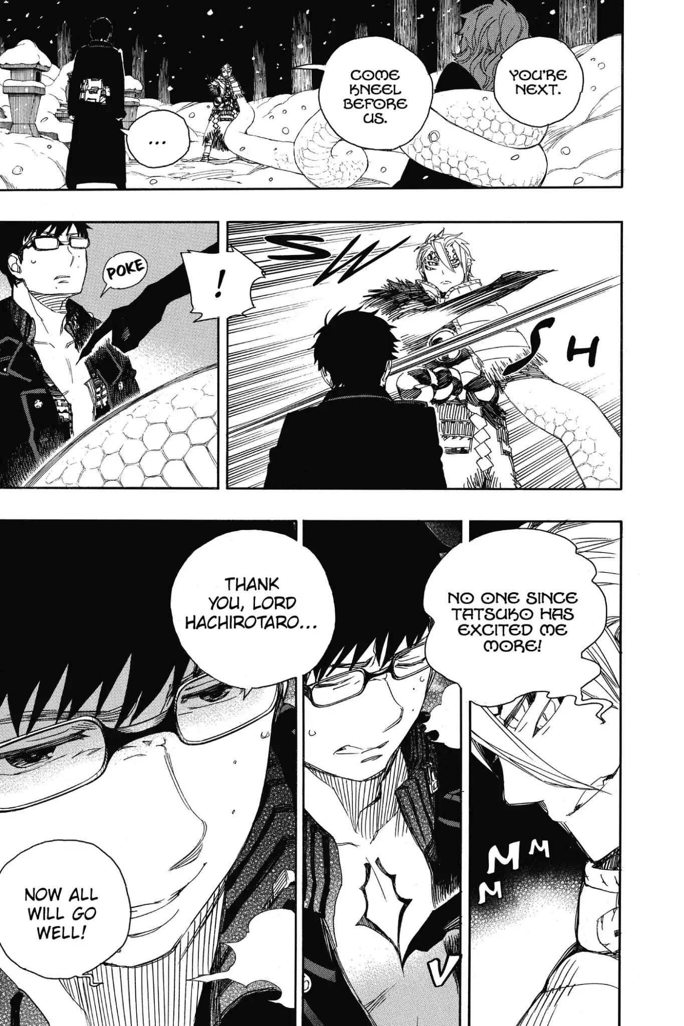 Ao no Exorcist Chapter 77 page 27 - Chapter 77: It's All Right If I Don't Go Back