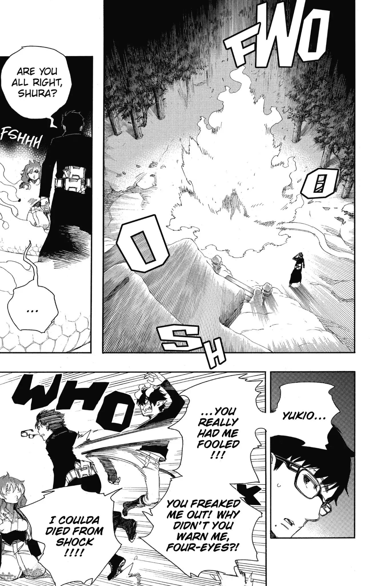 Ao no Exorcist Chapter 77 page 31 - Chapter 77: It's All Right If I Don't Go Back