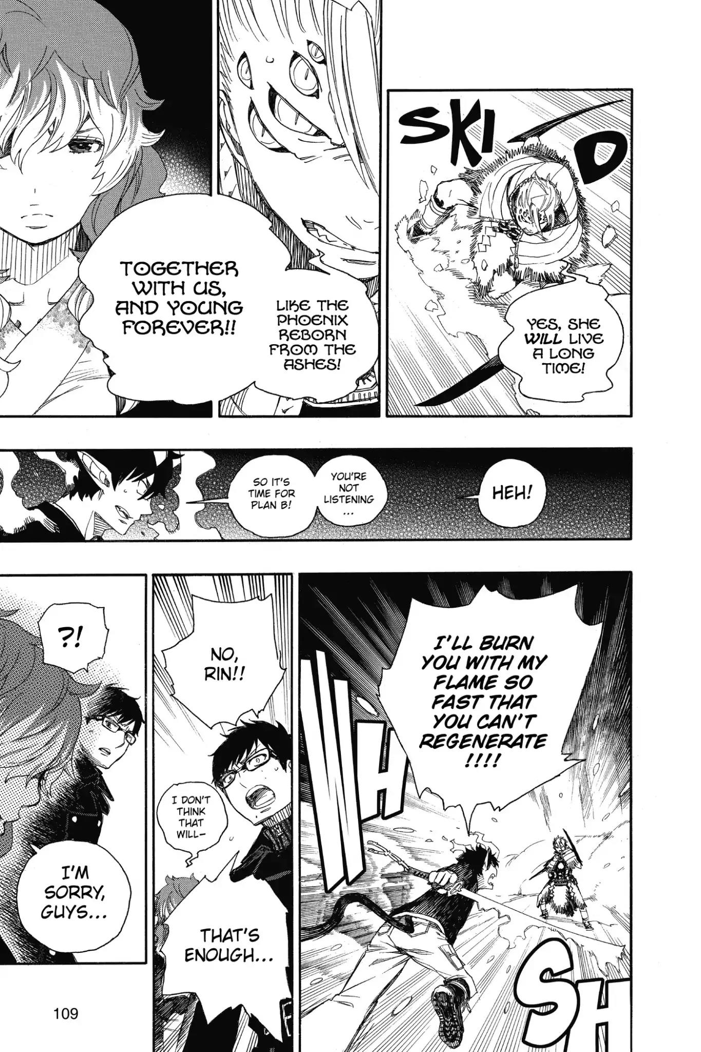 Ao no Exorcist Chapter 77 page 9 - Chapter 77: It's All Right If I Don't Go Back