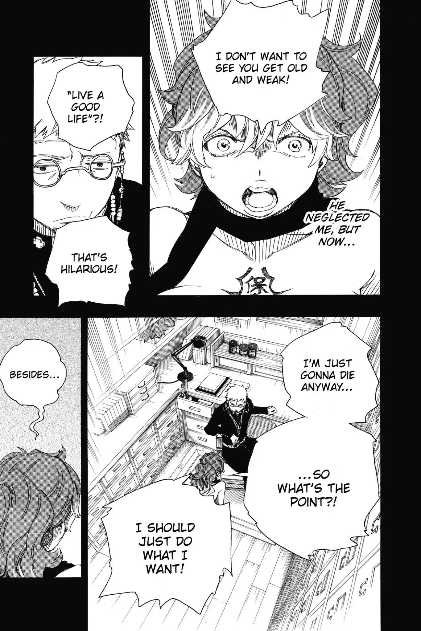 Ao no Exorcist Chapter 78 page 23 - Chapter 78: As If Begging for Tears