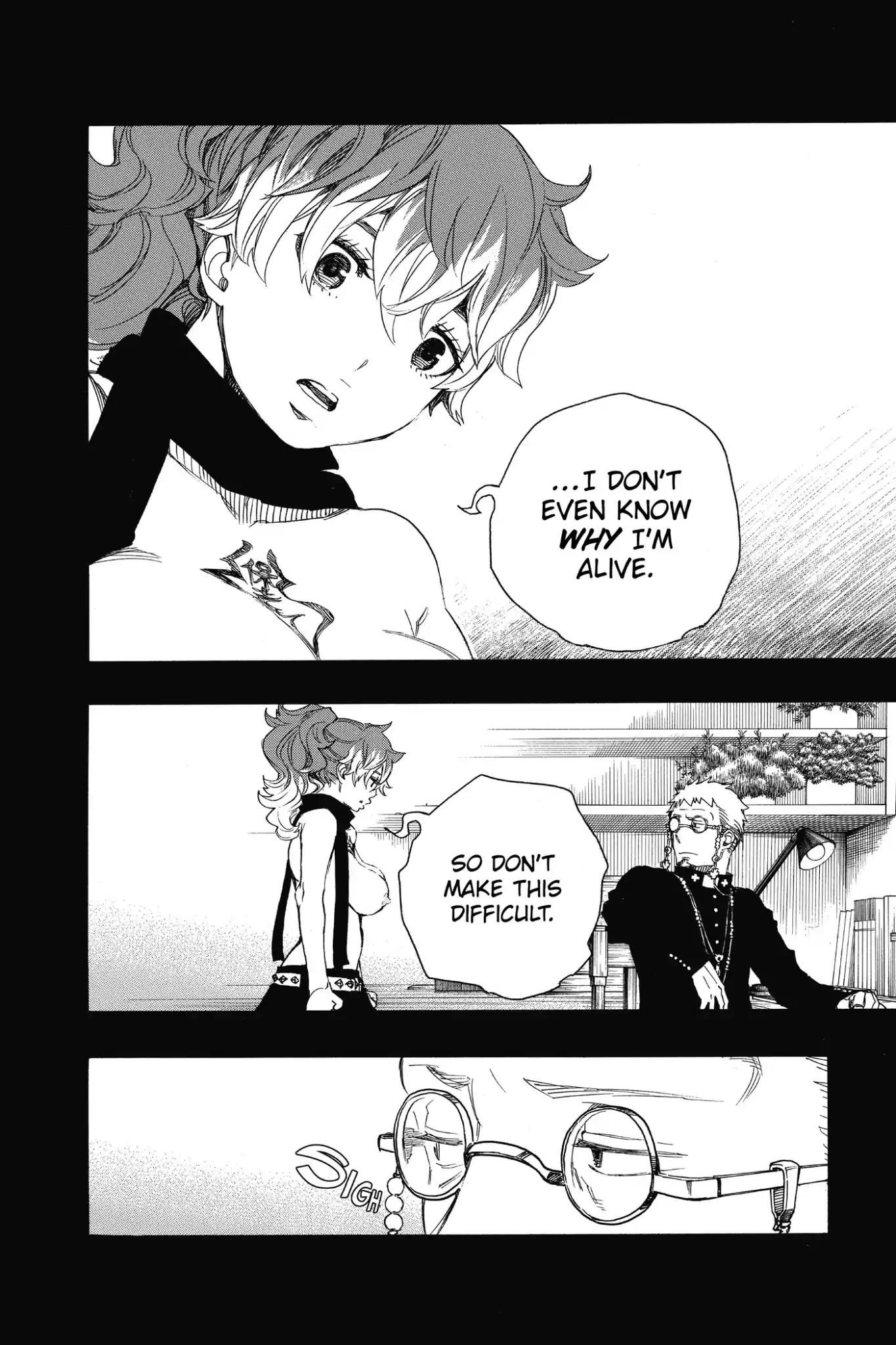 Ao no Exorcist Chapter 78 page 24 - Chapter 78: As If Begging for Tears