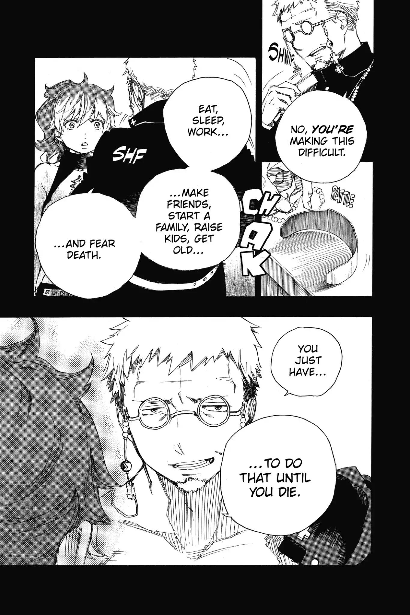 Ao no Exorcist Chapter 78 page 25 - Chapter 78: As If Begging for Tears