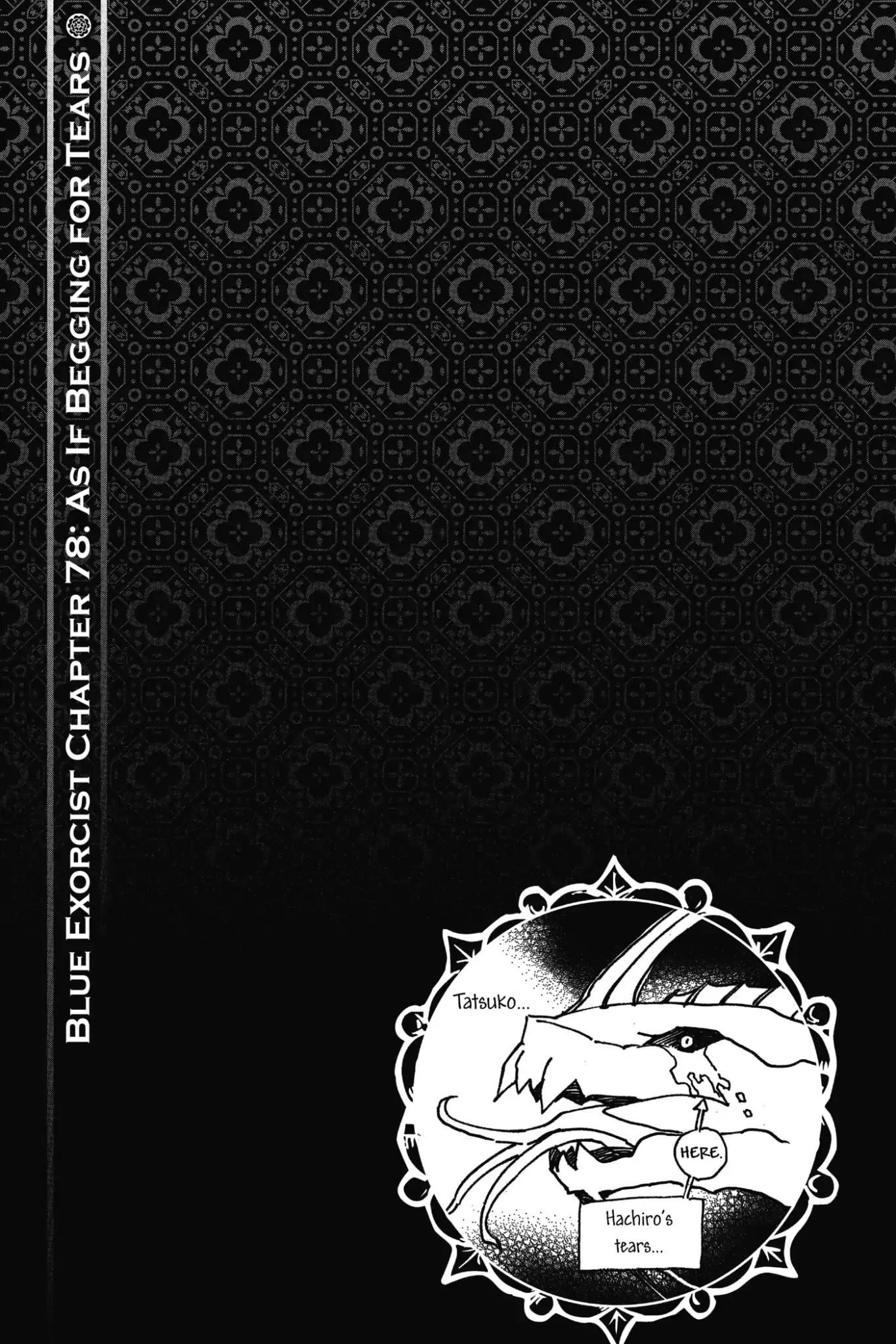 Ao no Exorcist Chapter 78 page 33 - Chapter 78: As If Begging for Tears