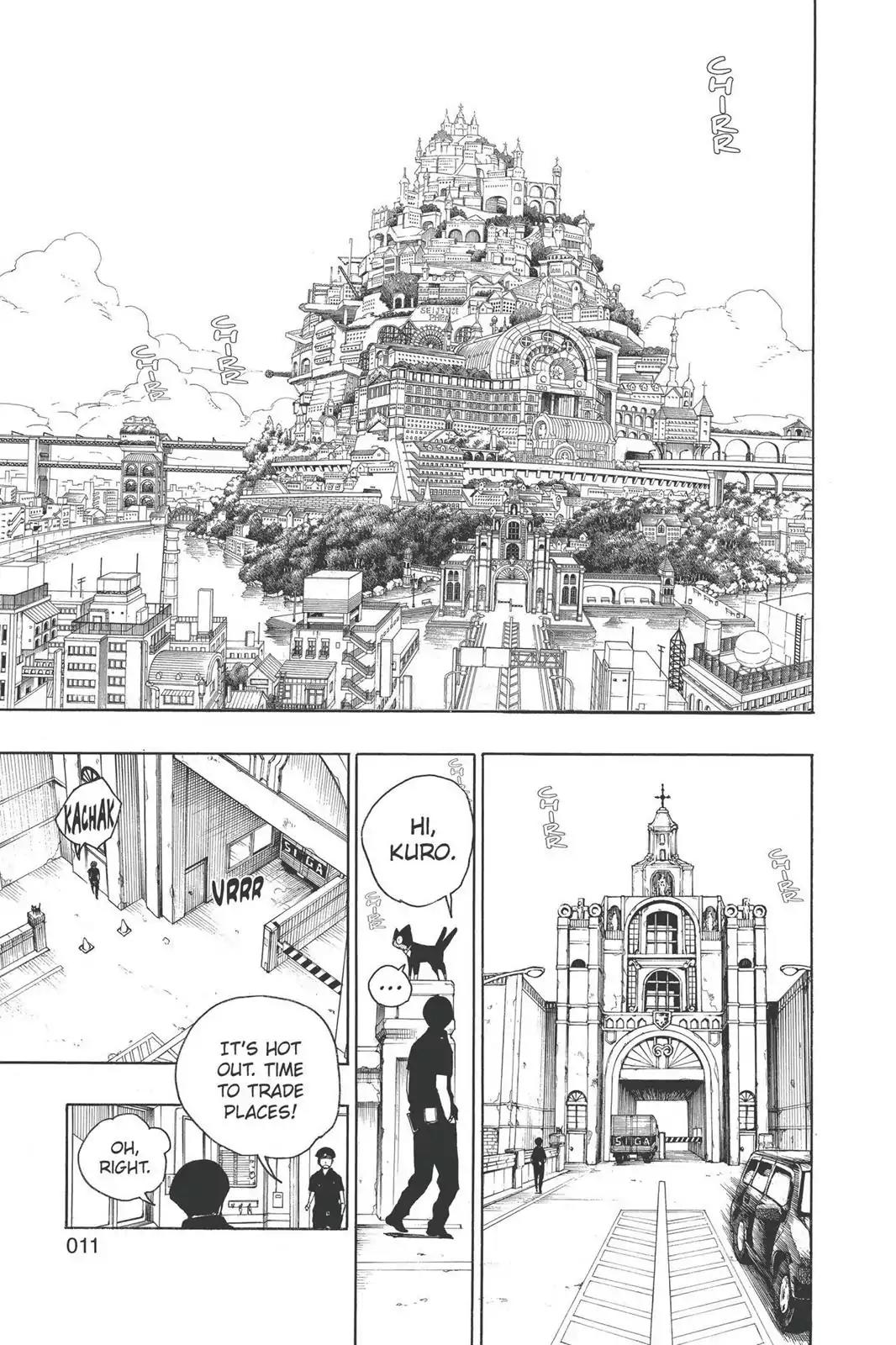 Ao no Exorcist Chapter 8 page 11 - Chapter 8: Black Cat
