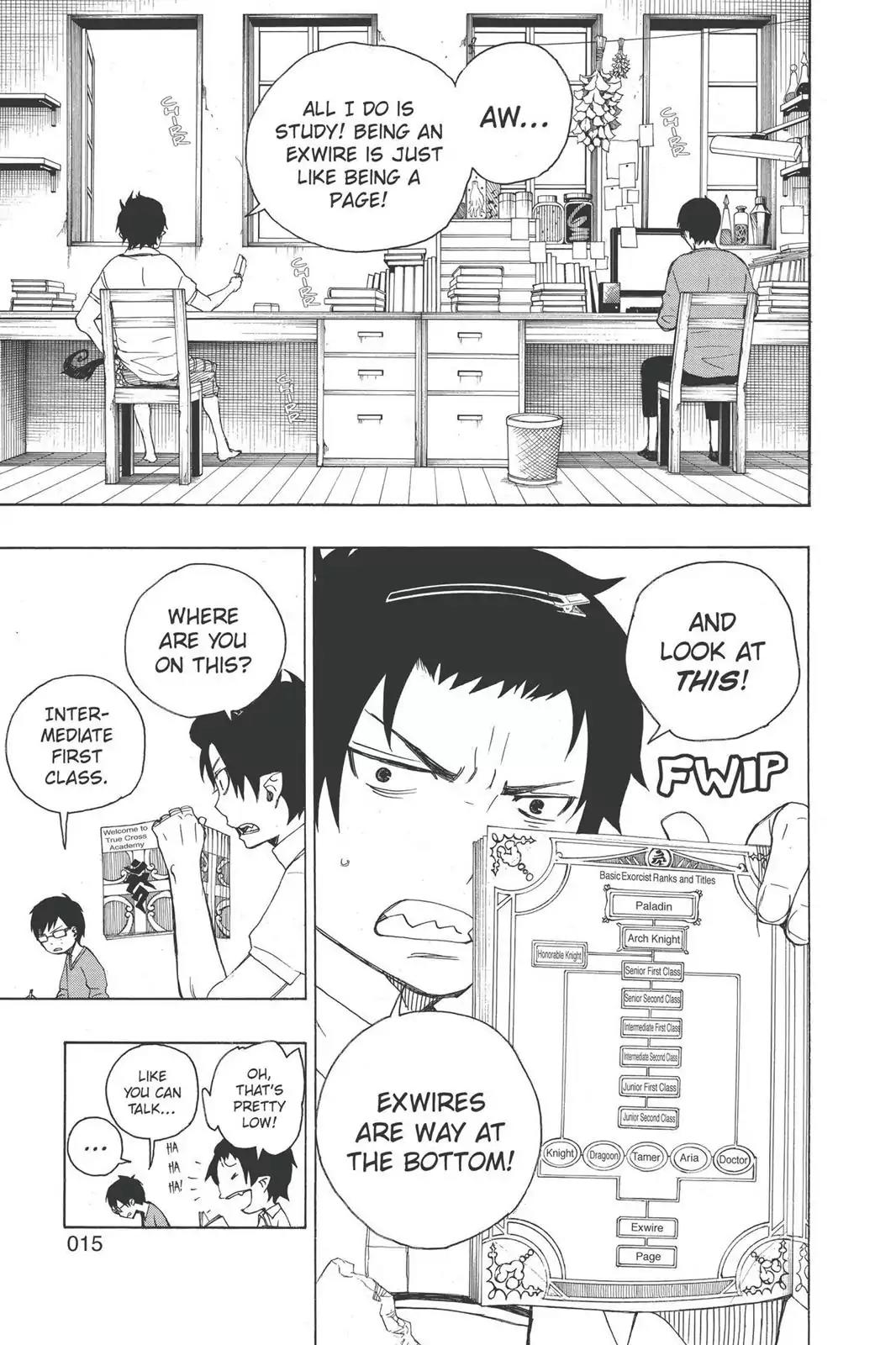 Ao no Exorcist Chapter 8 page 15 - Chapter 8: Black Cat