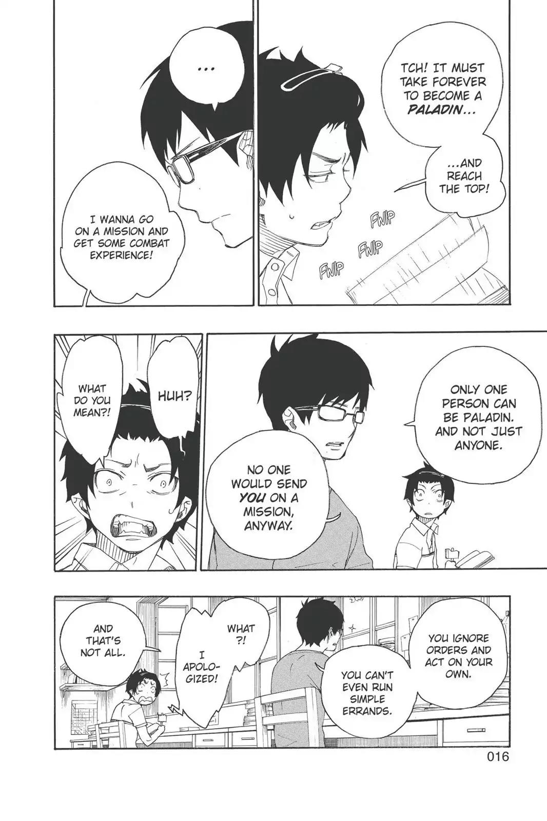 Ao no Exorcist Chapter 8 page 16 - Chapter 8: Black Cat