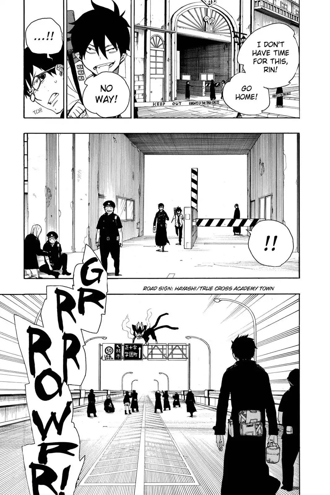 Ao no Exorcist Chapter 8 page 25 - Chapter 8: Black Cat