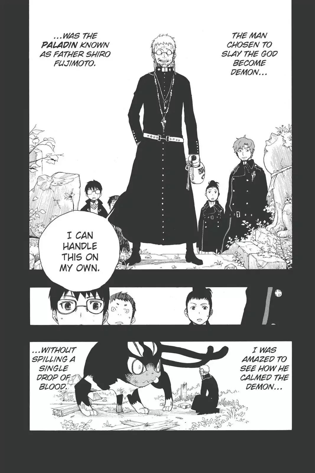 Ao no Exorcist Chapter 8 page 34 - Chapter 8: Black Cat