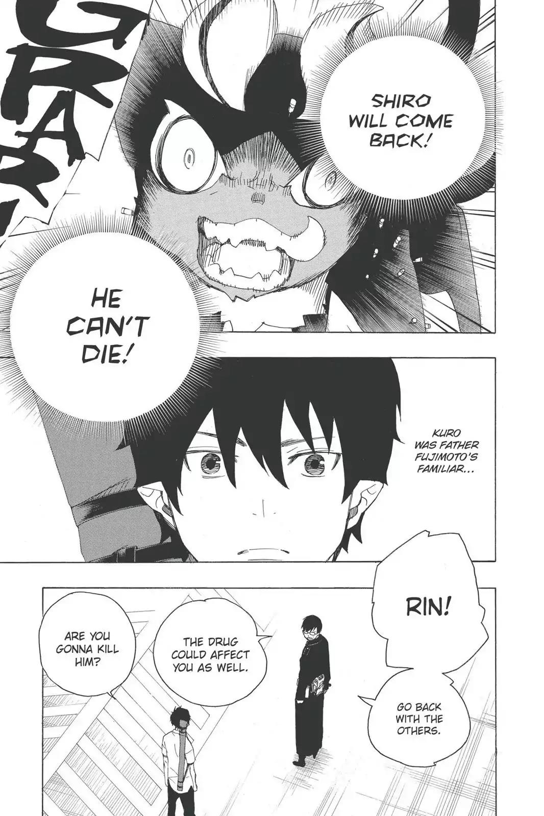 Ao no Exorcist Chapter 8 page 37 - Chapter 8: Black Cat