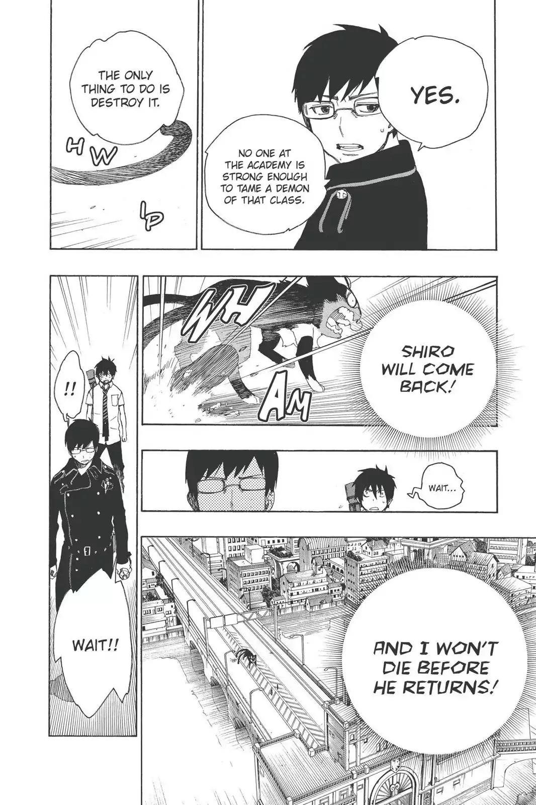 Ao no Exorcist Chapter 8 page 38 - Chapter 8: Black Cat