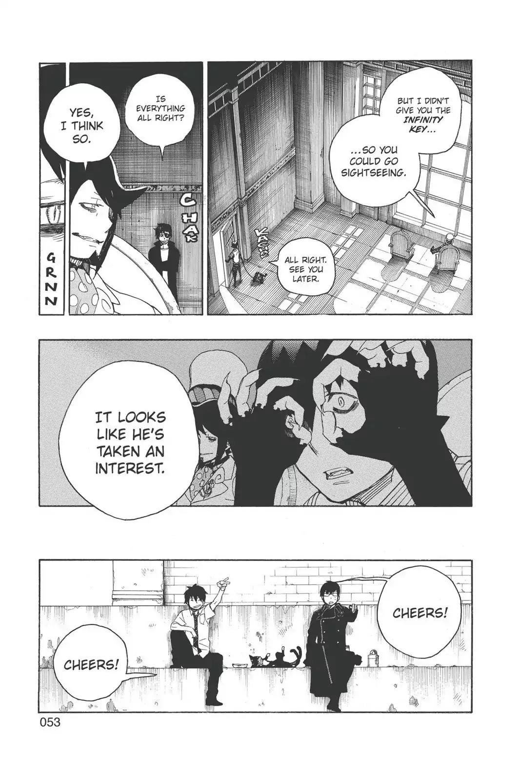 Ao no Exorcist Chapter 8 page 53 - Chapter 8: Black Cat