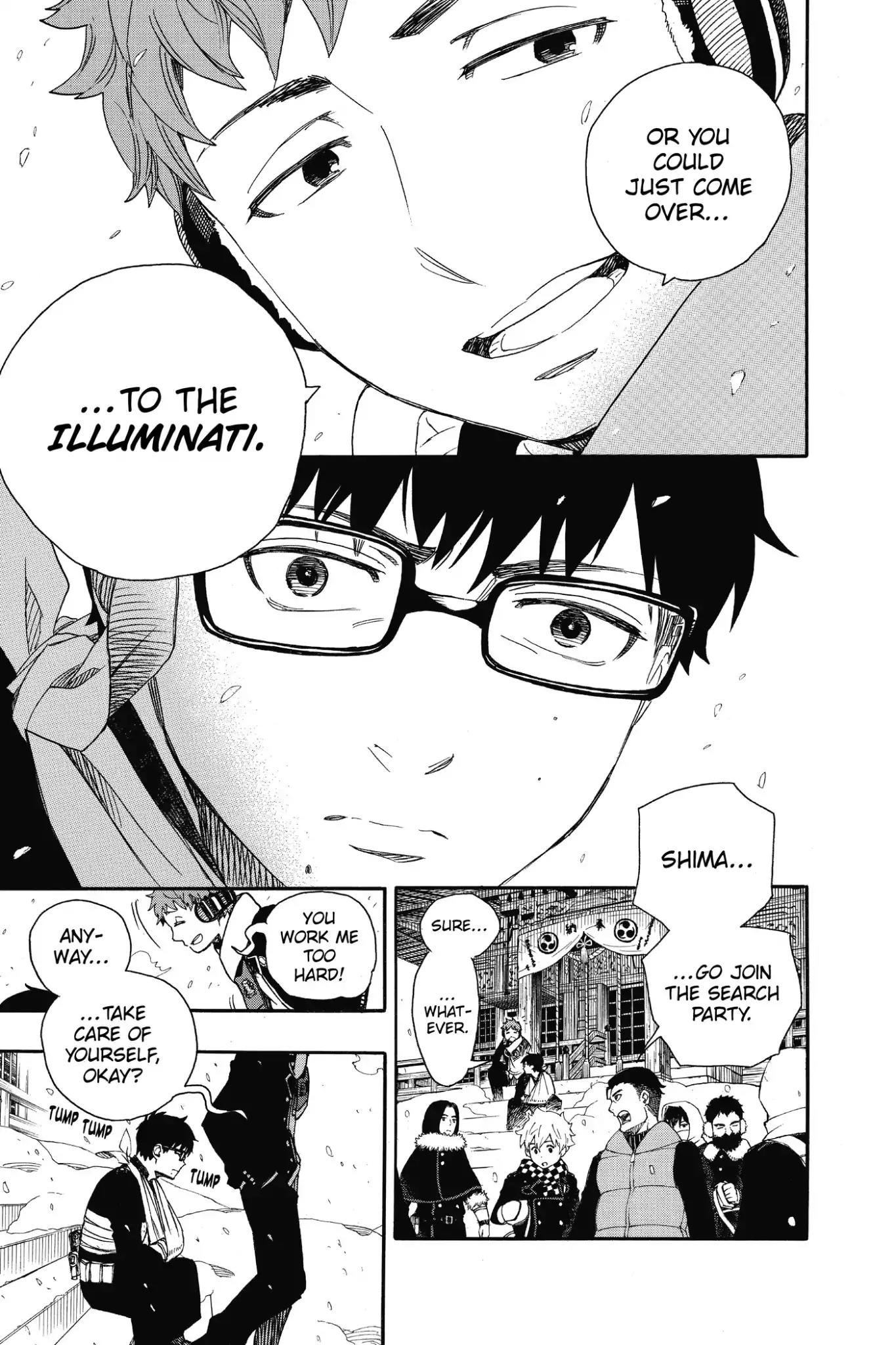 Ao no Exorcist Chapter 80 page 17 - Chapter 80: Ah, Aomori Winter Scenery