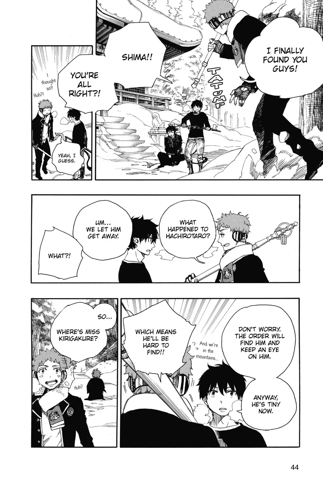 Ao no Exorcist Chapter 80 page 2 - Chapter 80: Ah, Aomori Winter Scenery