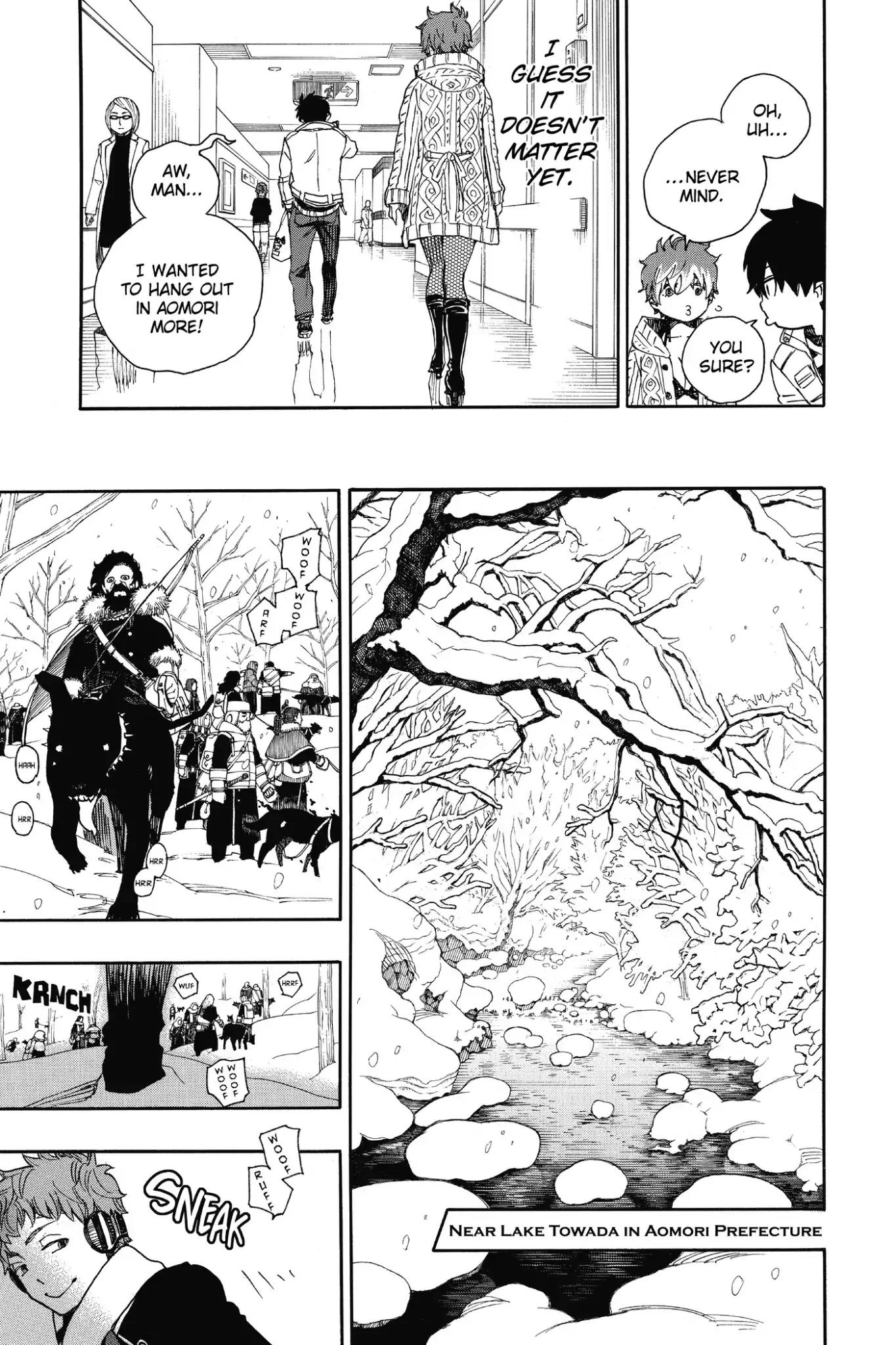 Ao no Exorcist Chapter 80 page 23 - Chapter 80: Ah, Aomori Winter Scenery
