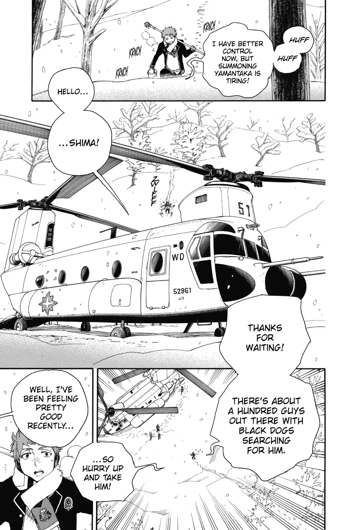 Ao no Exorcist Chapter 80 page 25 - Chapter 80: Ah, Aomori Winter Scenery