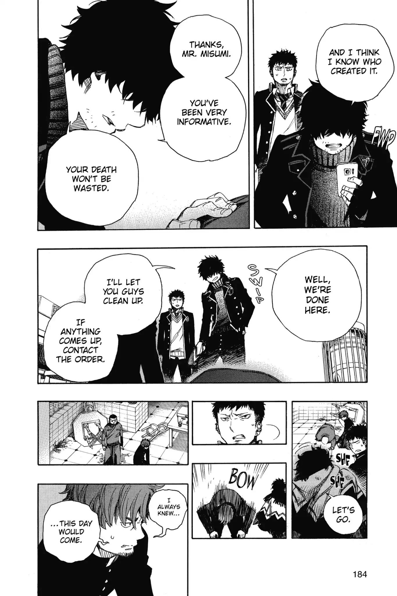 Ao no Exorcist Chapter 83 page 34 - Chapter 83: Sprout