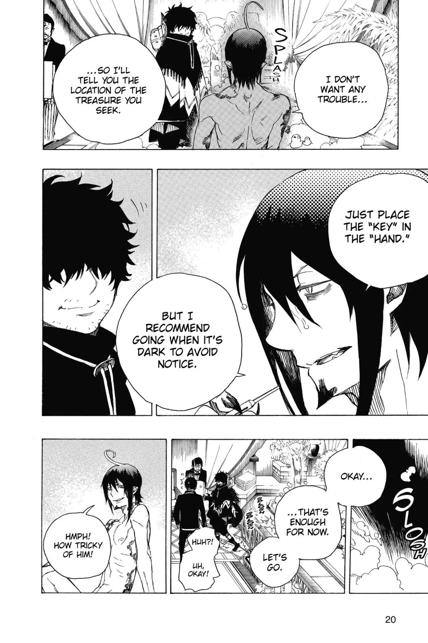 Ao no Exorcist Chapter 84 page 20 - Chapter 84: Foundation