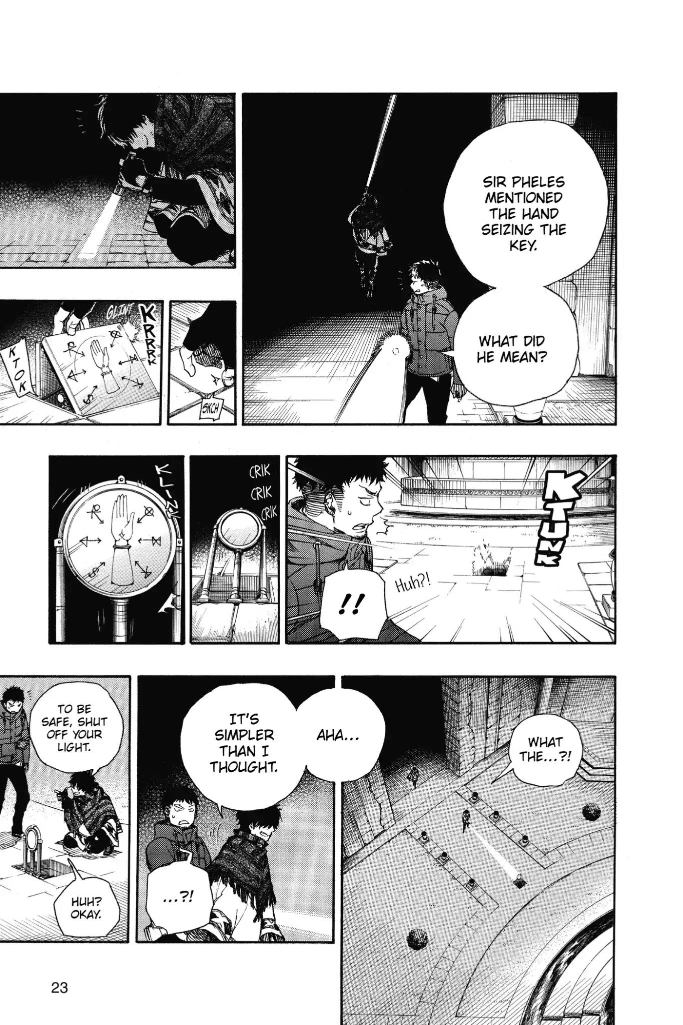 Ao no Exorcist Chapter 84 page 23 - Chapter 84: Foundation