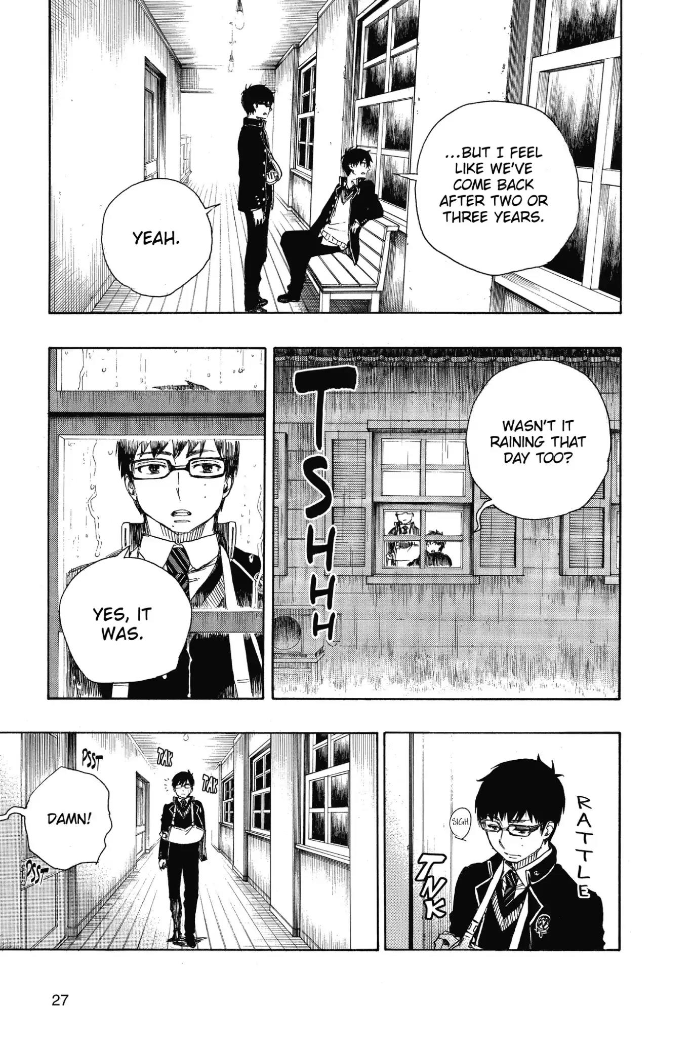 Ao no Exorcist Chapter 84 page 27 - Chapter 84: Foundation