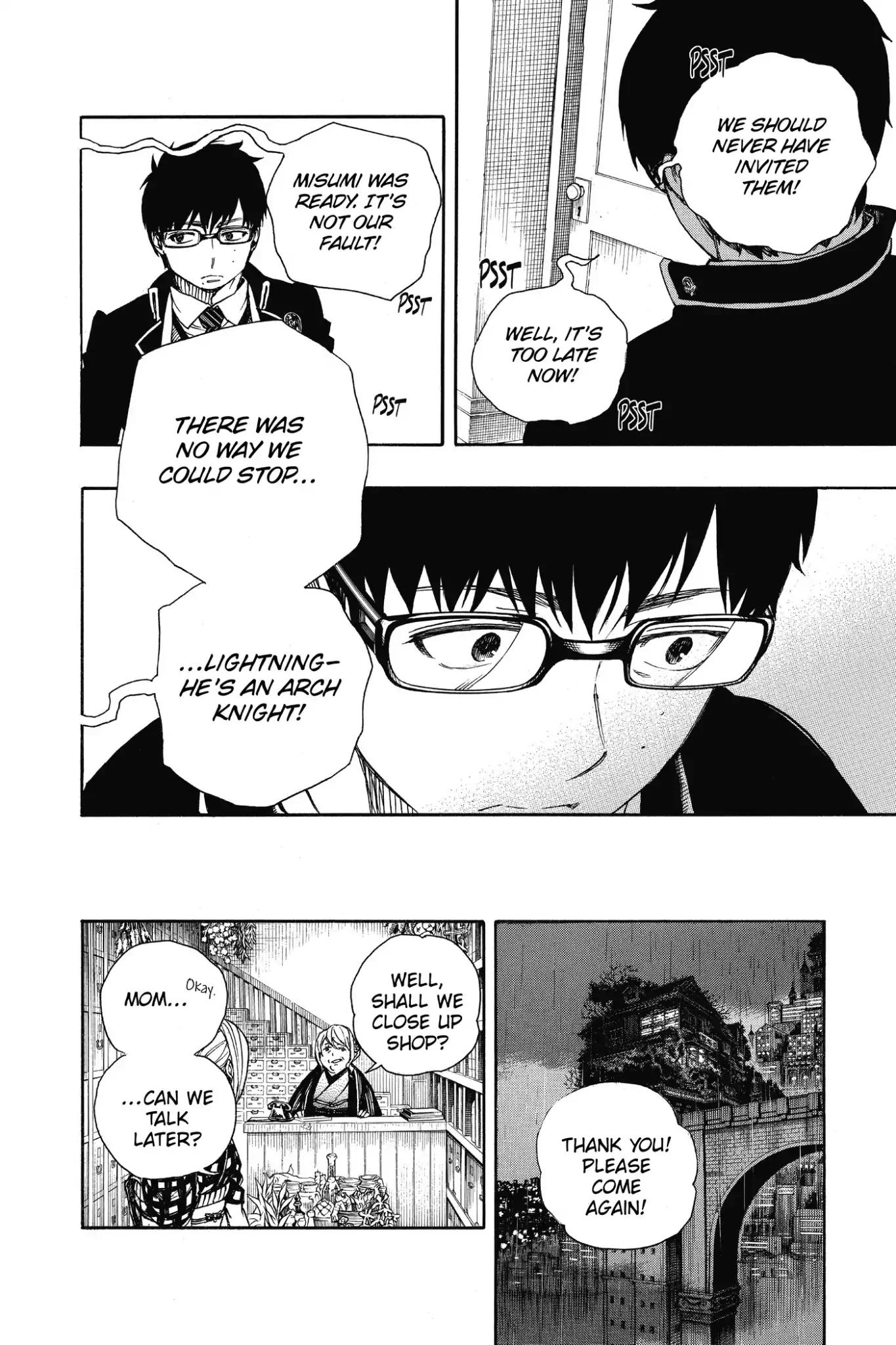 Ao no Exorcist Chapter 84 page 28 - Chapter 84: Foundation