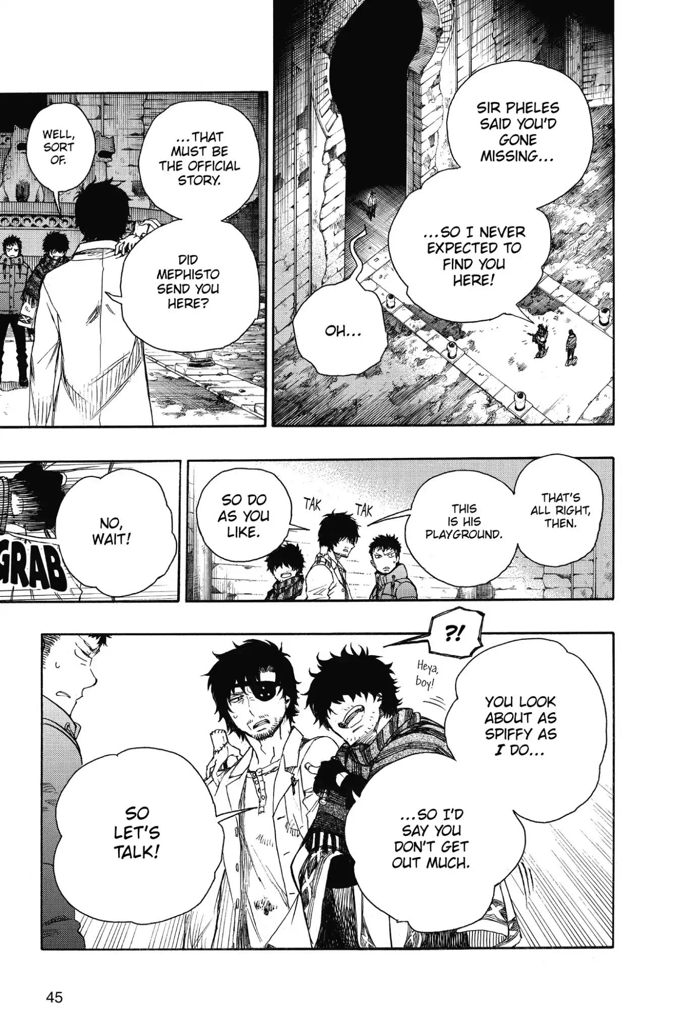 Ao no Exorcist Chapter 85 page 3 - Chapter 85: Variant Leaves