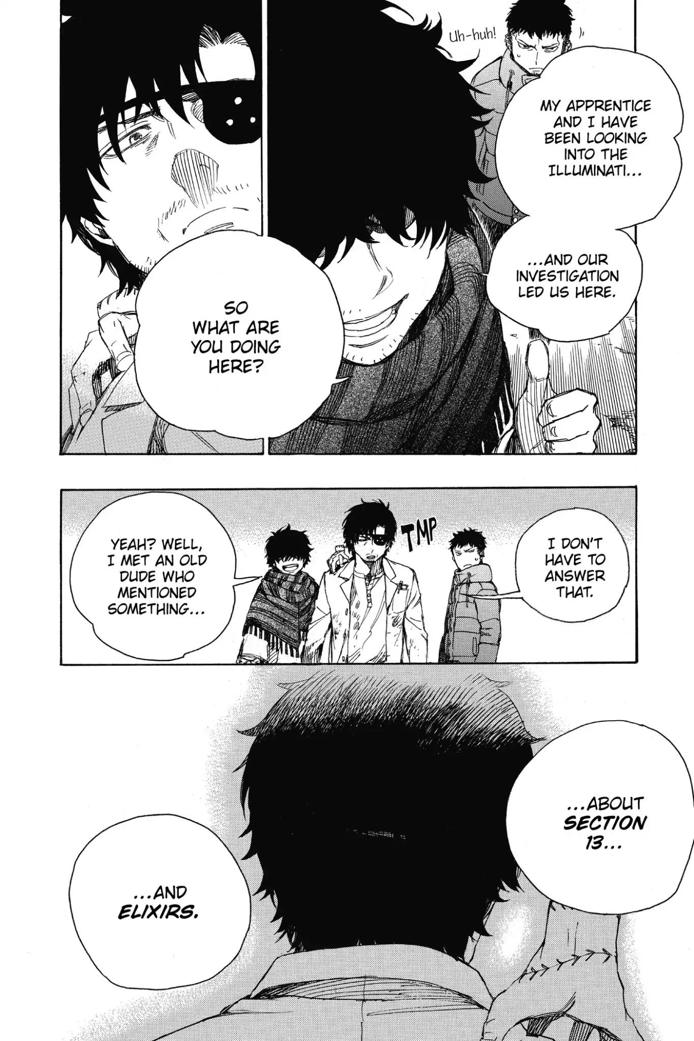 Ao no Exorcist Chapter 85 page 4 - Chapter 85: Variant Leaves