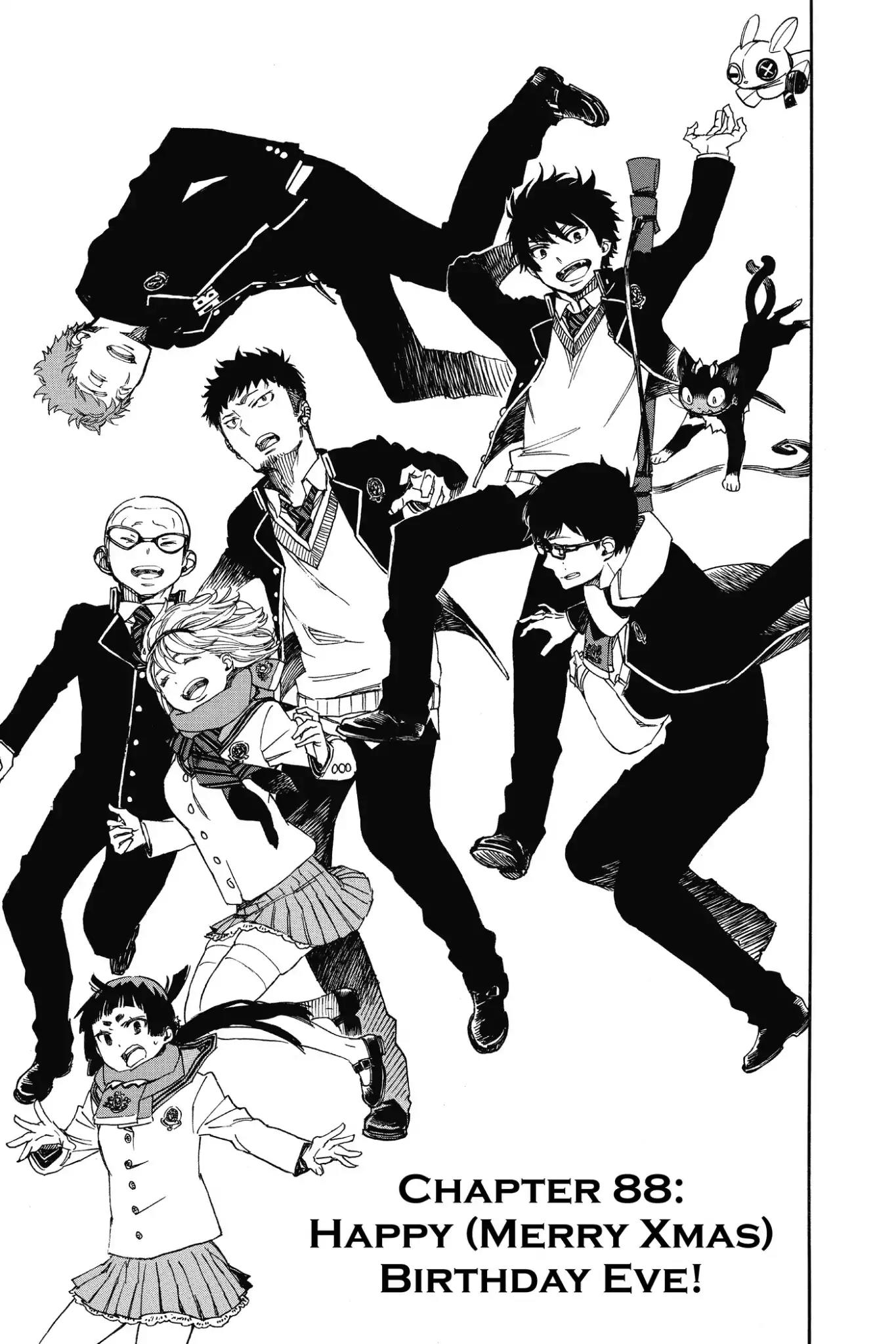 Ao no Exorcist Chapter 88 page 1 - Chapter 88: Happy (Merry Xmas) Birthday Eve!