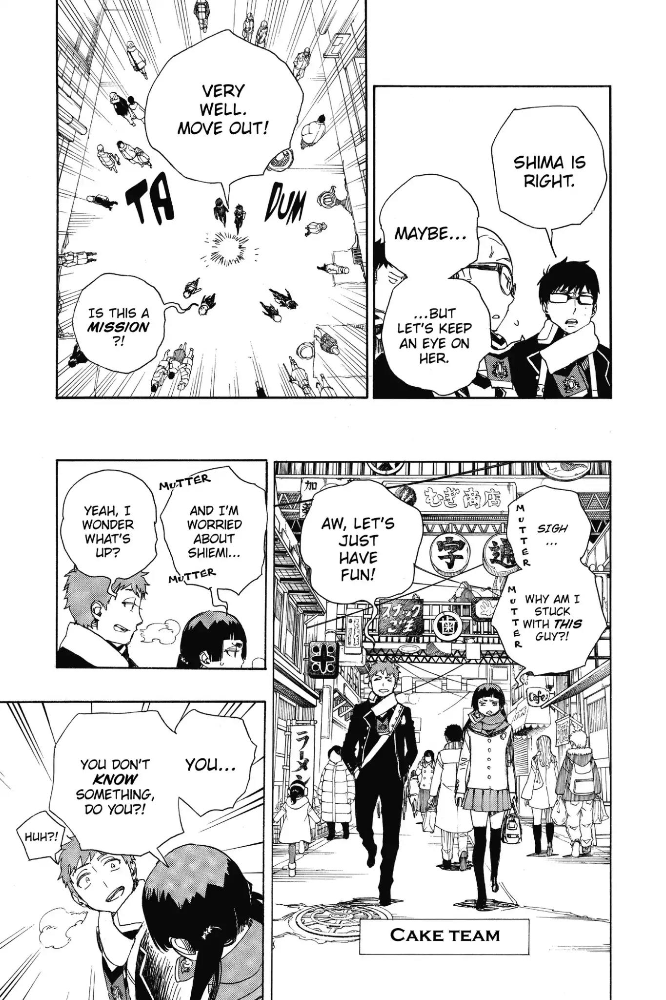 Ao no Exorcist Chapter 88 page 11 - Chapter 88: Happy (Merry Xmas) Birthday Eve!