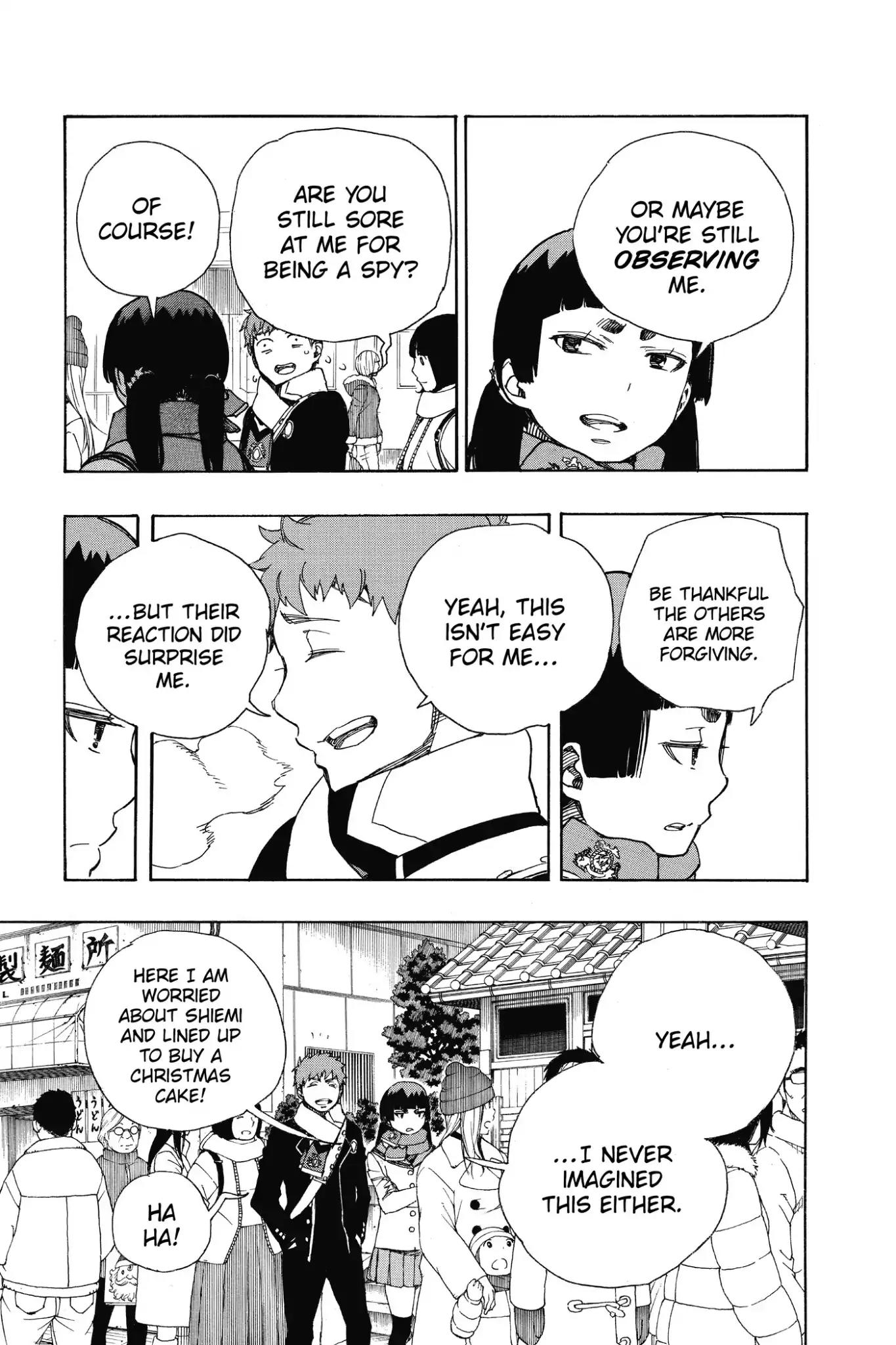 Ao no Exorcist Chapter 88 page 13 - Chapter 88: Happy (Merry Xmas) Birthday Eve!