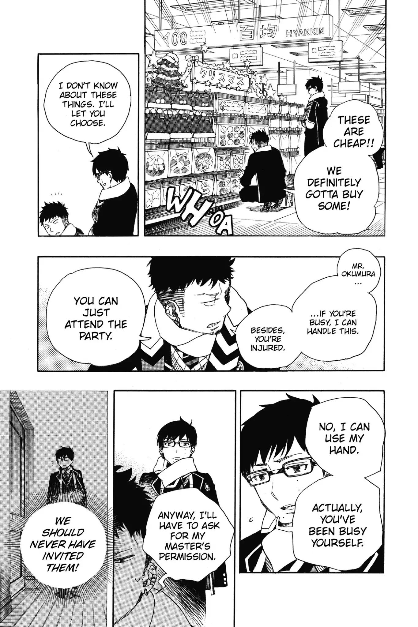 Ao no Exorcist Chapter 88 page 17 - Chapter 88: Happy (Merry Xmas) Birthday Eve!