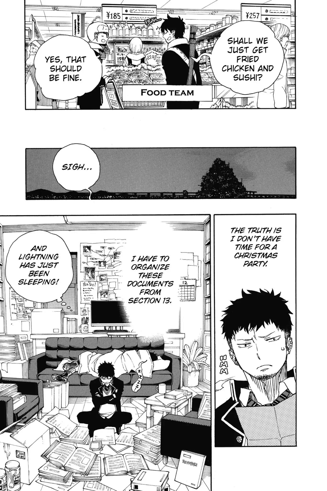 Ao no Exorcist Chapter 88 page 19 - Chapter 88: Happy (Merry Xmas) Birthday Eve!