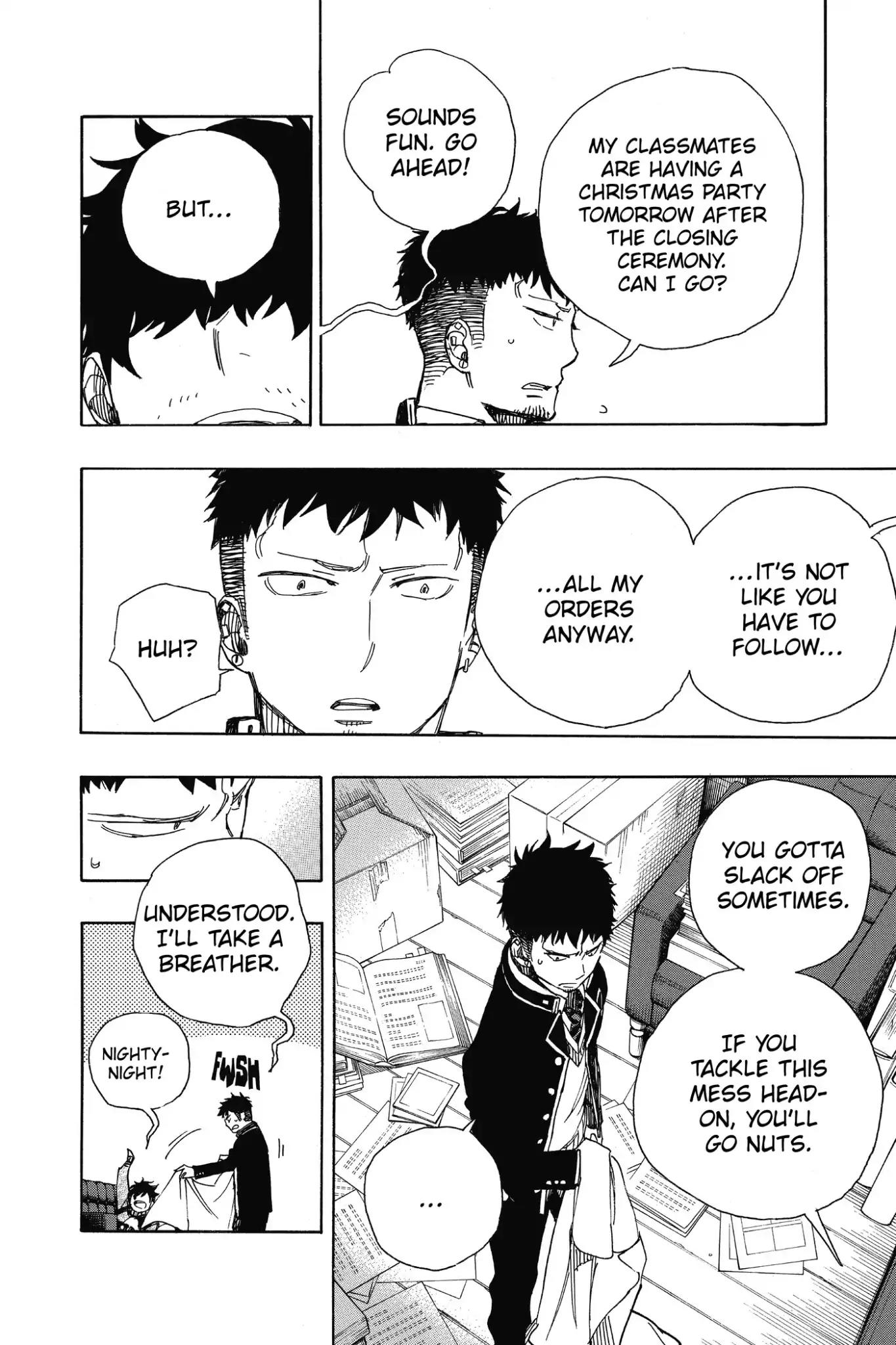 Ao no Exorcist Chapter 88 page 26 - Chapter 88: Happy (Merry Xmas) Birthday Eve!