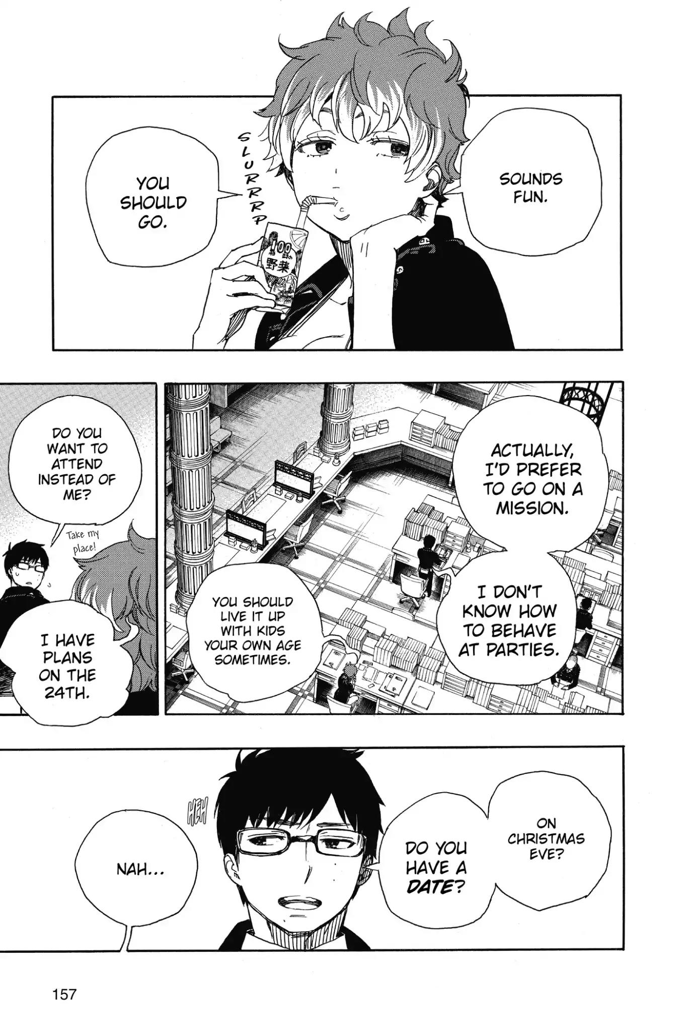 Ao no Exorcist Chapter 88 page 27 - Chapter 88: Happy (Merry Xmas) Birthday Eve!