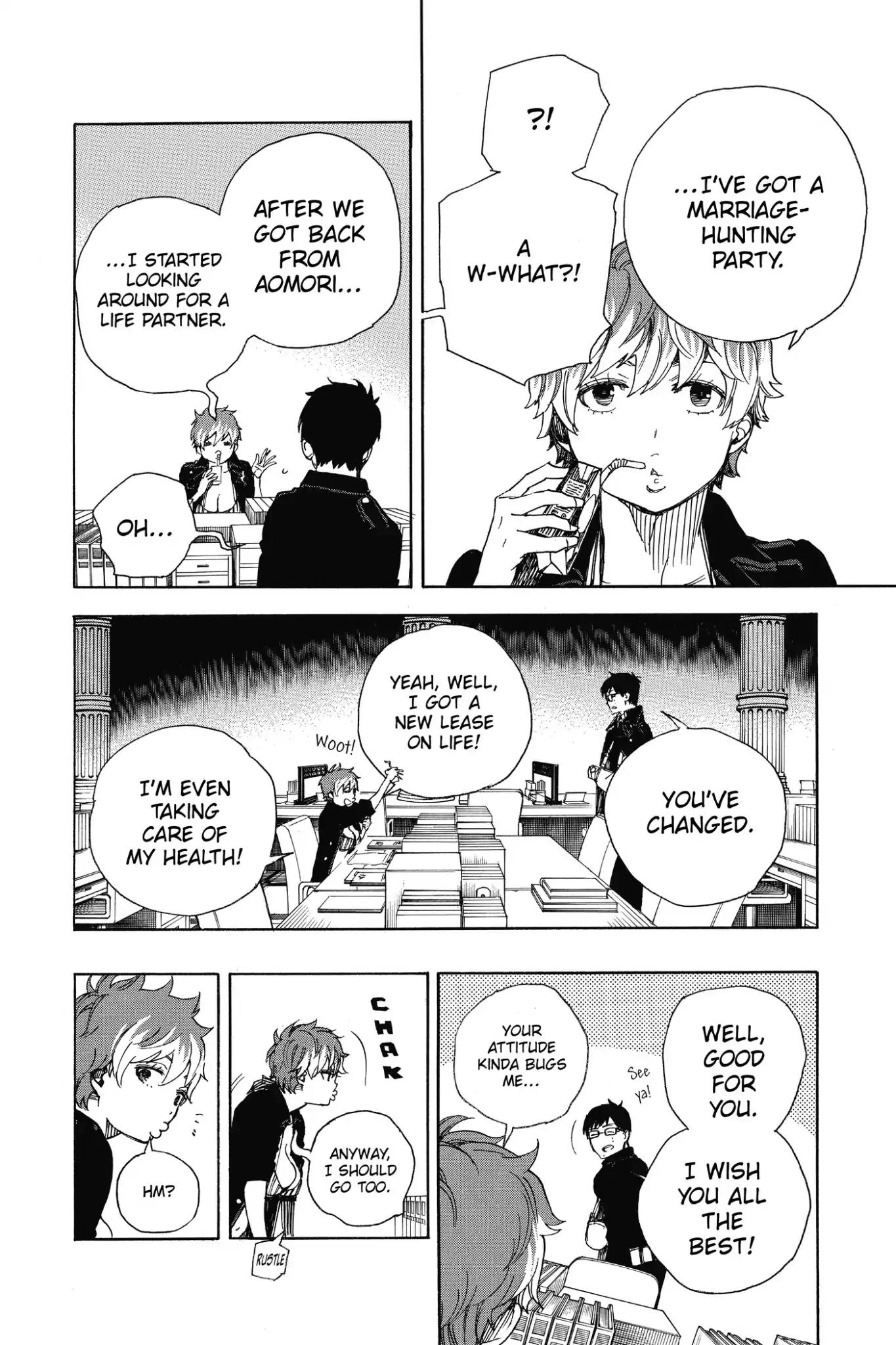 Ao no Exorcist Chapter 88 page 28 - Chapter 88: Happy (Merry Xmas) Birthday Eve!