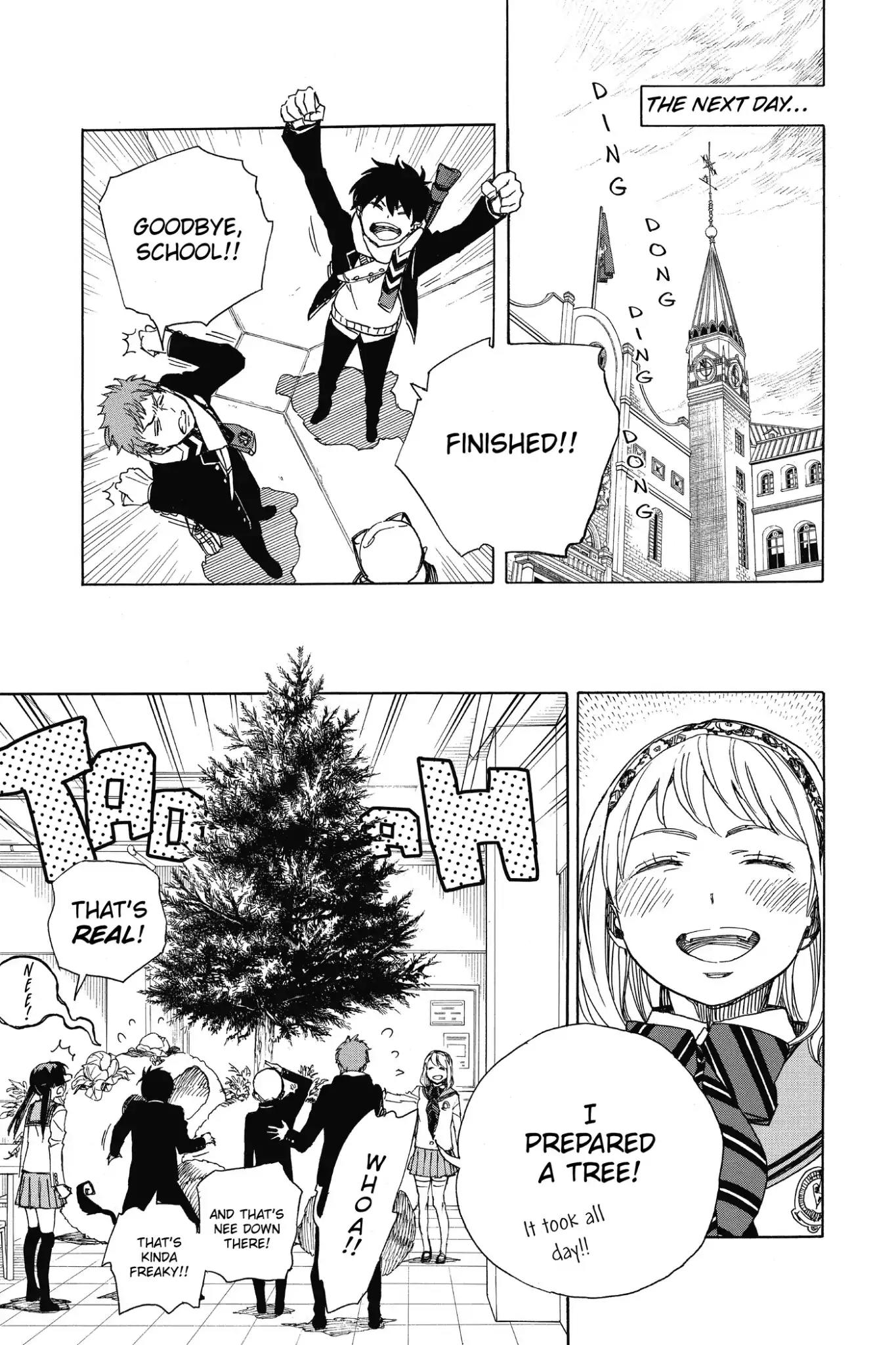 Ao no Exorcist Chapter 88 page 29 - Chapter 88: Happy (Merry Xmas) Birthday Eve!