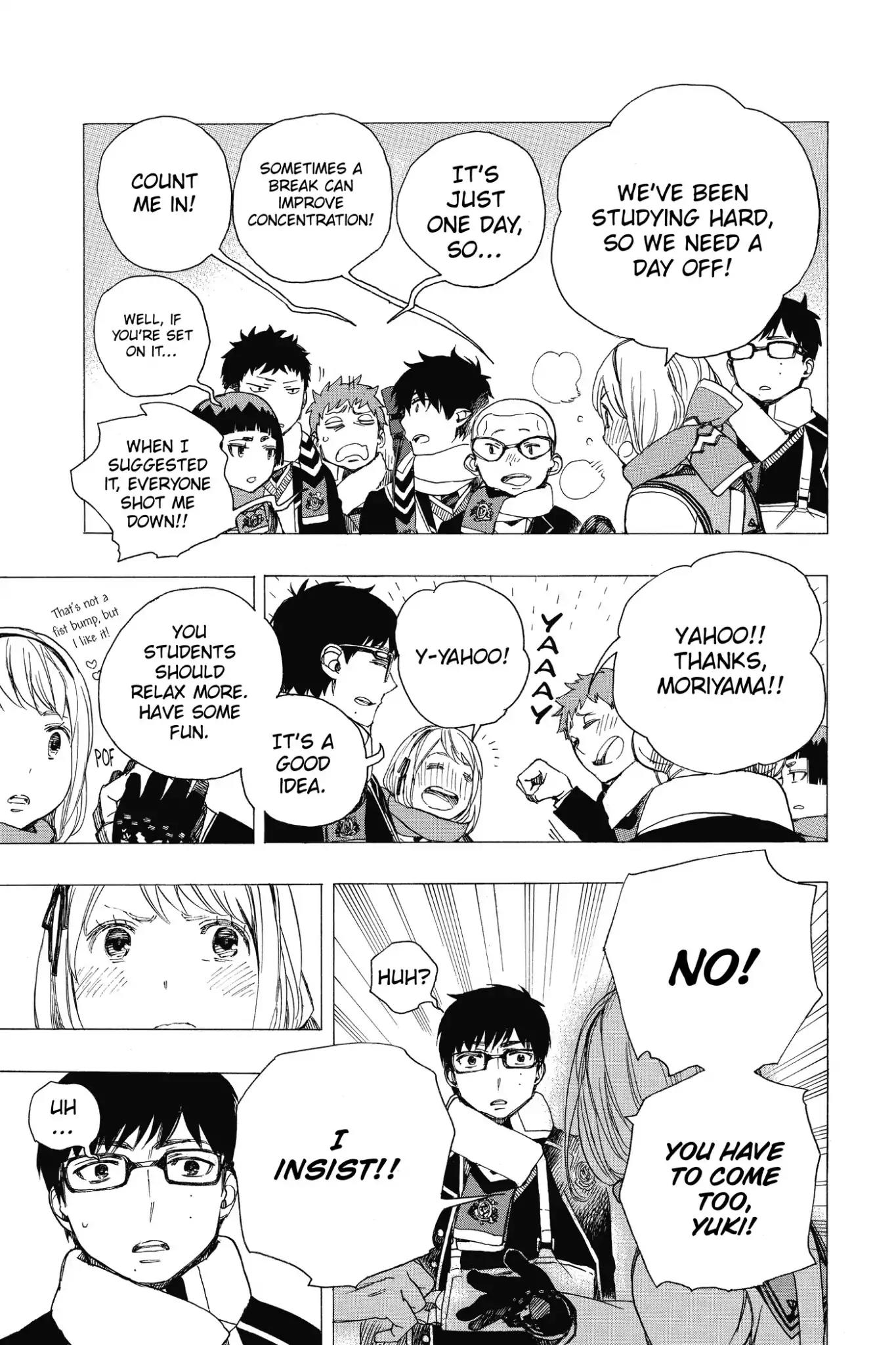 Ao no Exorcist Chapter 88 page 3 - Chapter 88: Happy (Merry Xmas) Birthday Eve!
