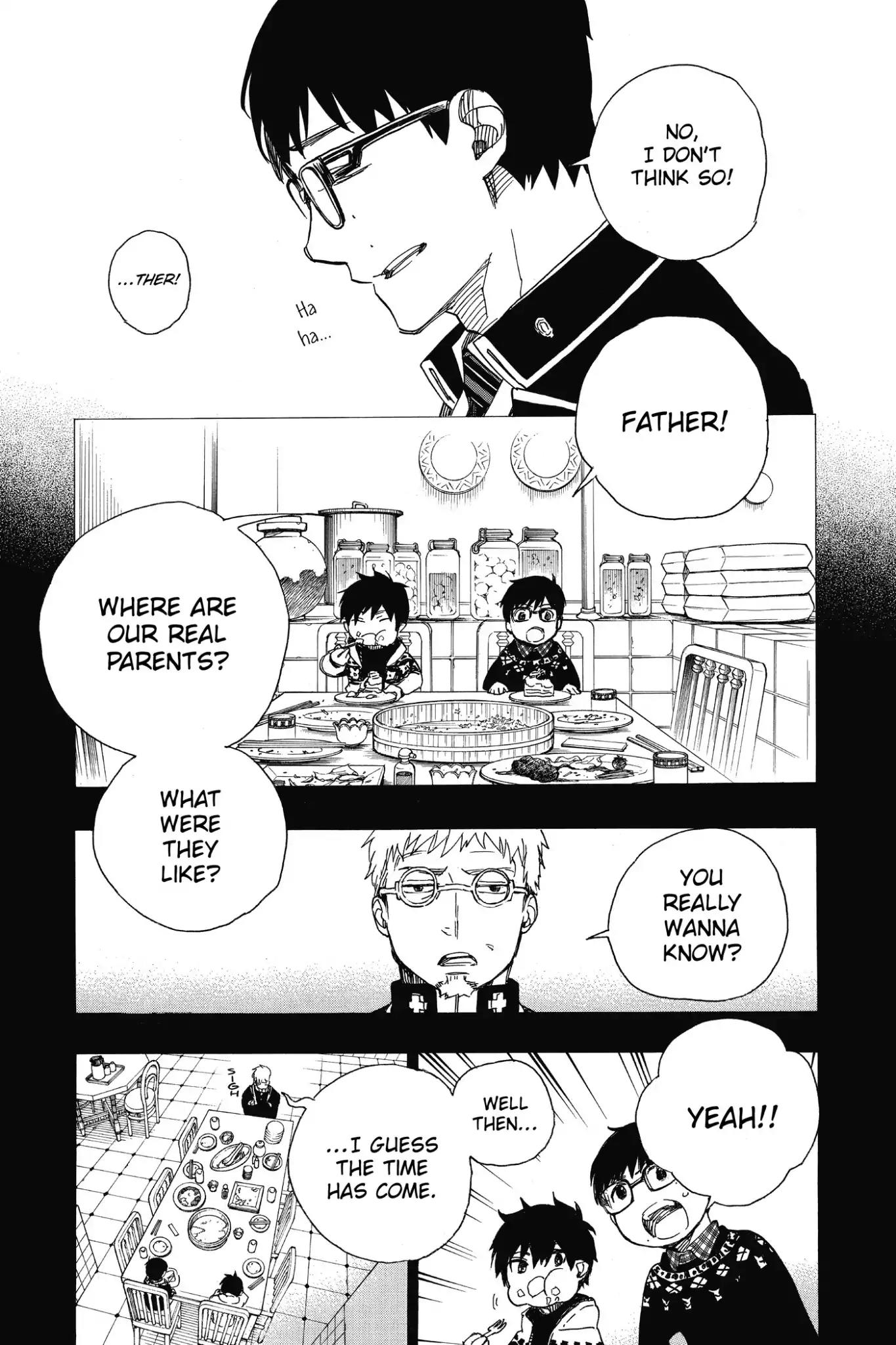 Ao no Exorcist Chapter 88 page 33 - Chapter 88: Happy (Merry Xmas) Birthday Eve!