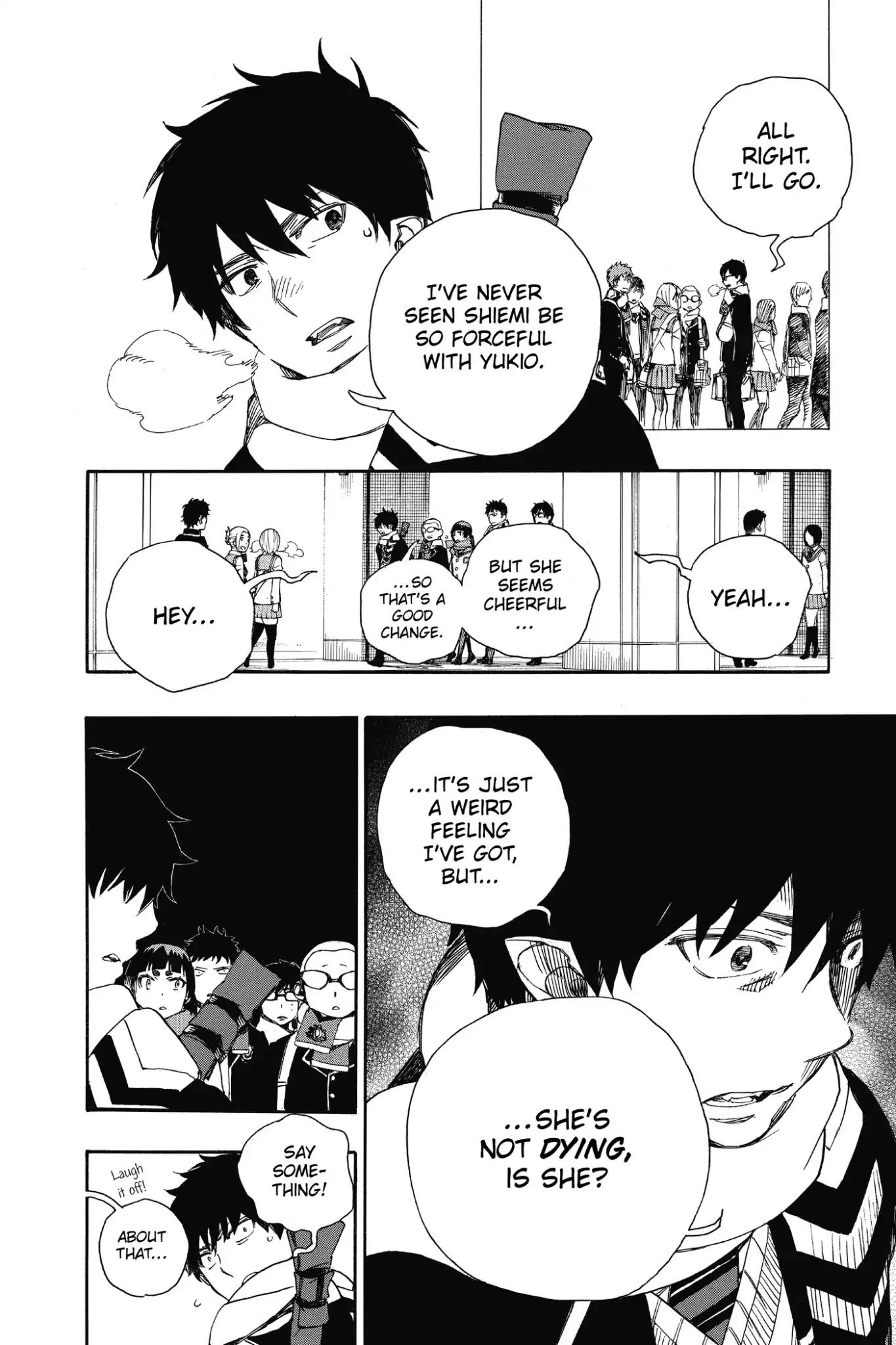 Ao no Exorcist Chapter 88 page 4 - Chapter 88: Happy (Merry Xmas) Birthday Eve!