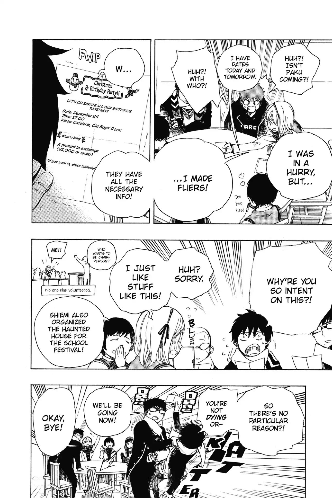 Ao no Exorcist Chapter 88 page 8 - Chapter 88: Happy (Merry Xmas) Birthday Eve!