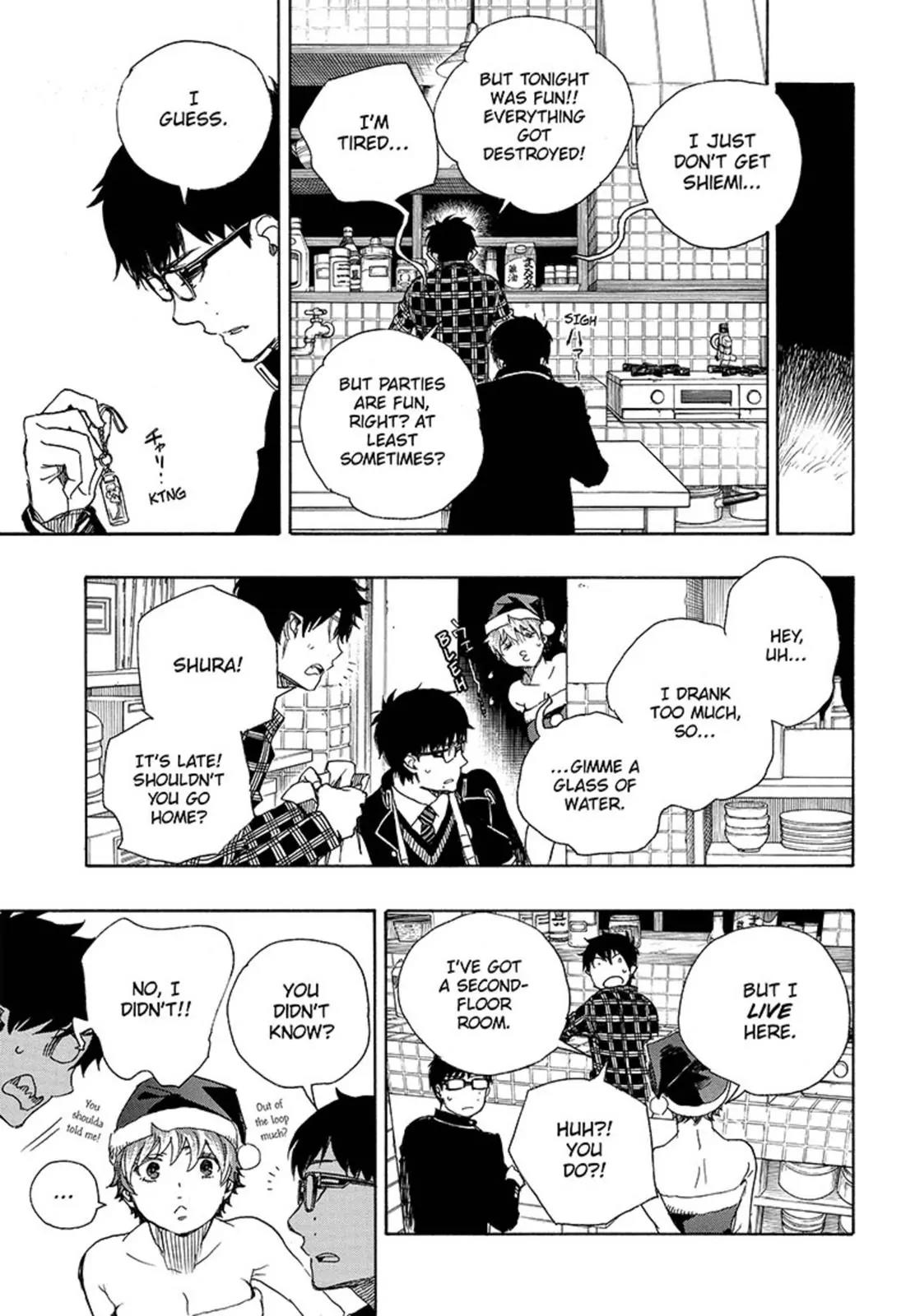 Ao no Exorcist Chapter 89 page 21 - Chapter 89: Happy (Merry X-mas) Birthday!
