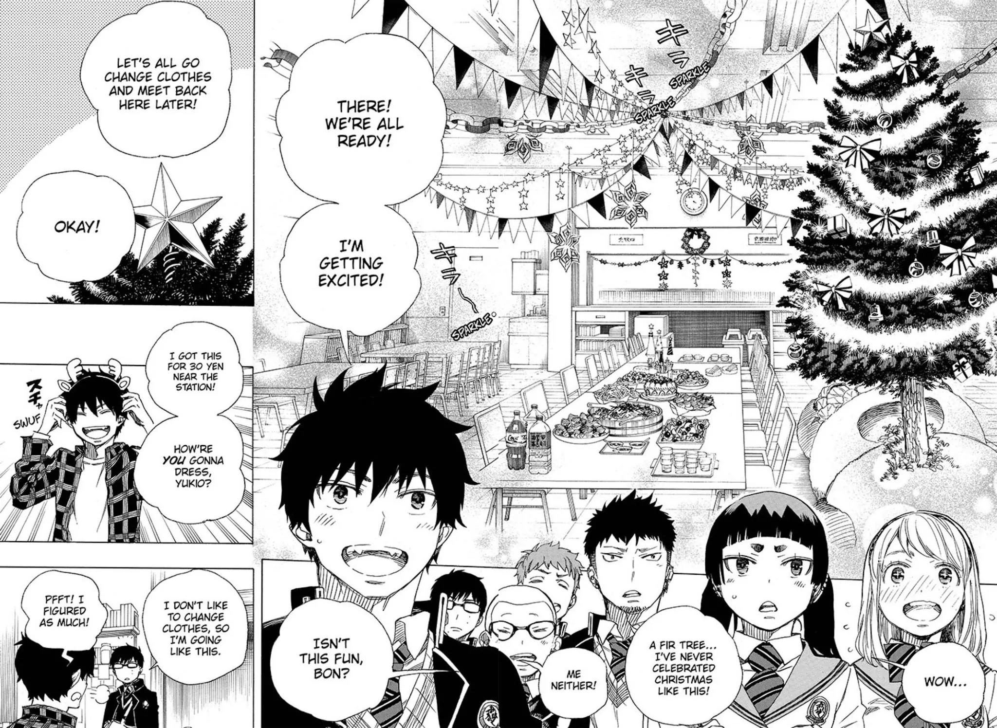 Ao no Exorcist Chapter 89 page 3 - Chapter 89: Happy (Merry X-mas) Birthday!