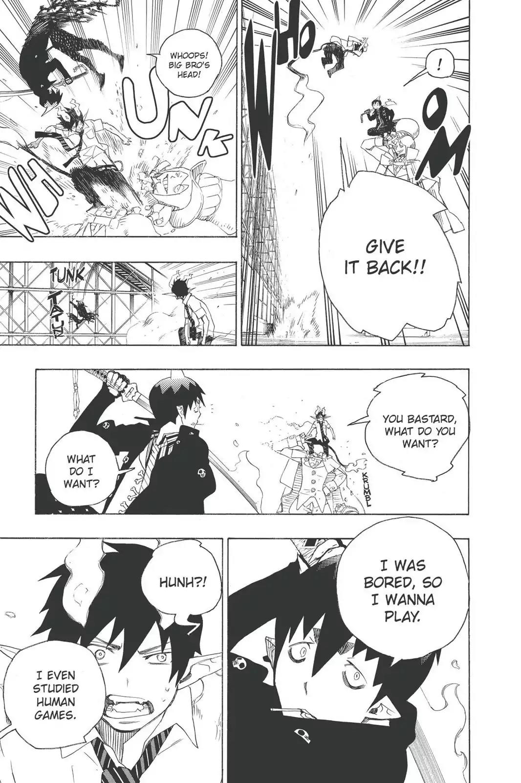 Ao no Exorcist Chapter 9 page 19 - Chapter 9: Tag