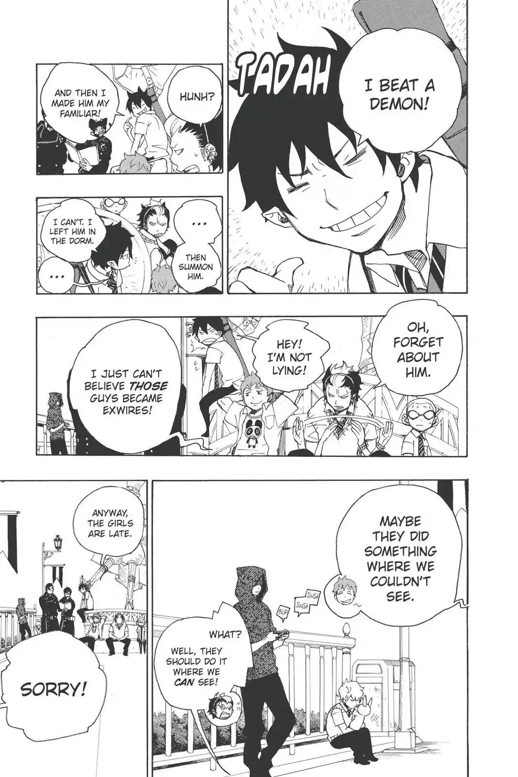 Ao no Exorcist Chapter 9 page 3 - Chapter 9: Tag