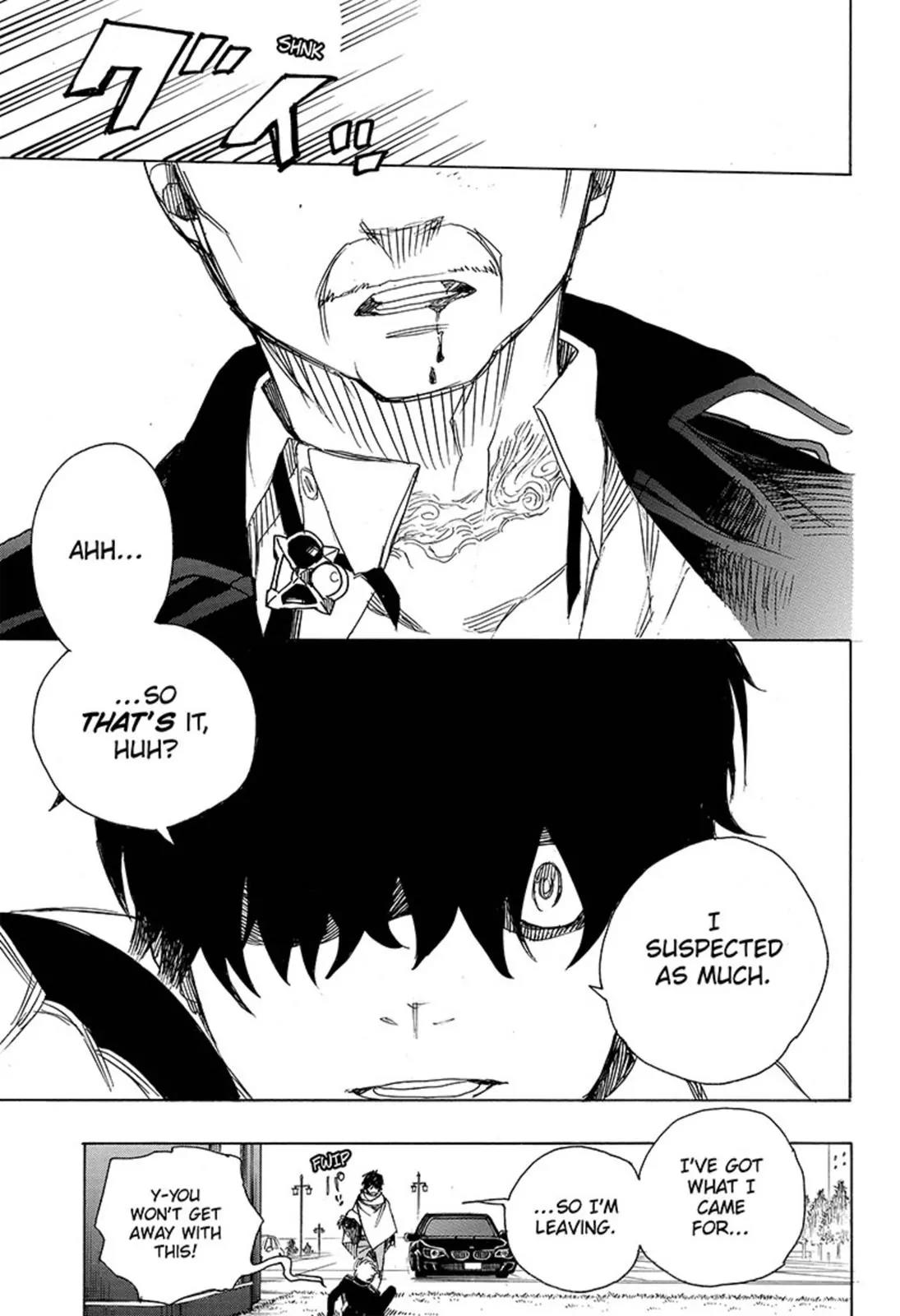 Ao no Exorcist Chapter 91 page 17 - Chapter 91: Congratulations - Late Night