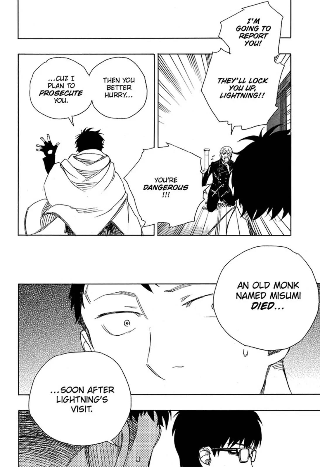 Ao no Exorcist Chapter 91 page 18 - Chapter 91: Congratulations - Late Night