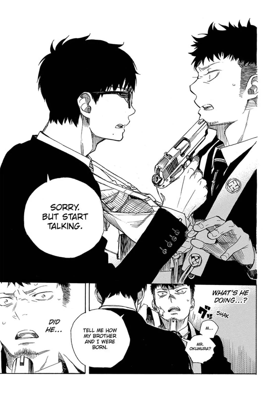 Ao no Exorcist Chapter 91 page 27 - Chapter 91: Congratulations - Late Night
