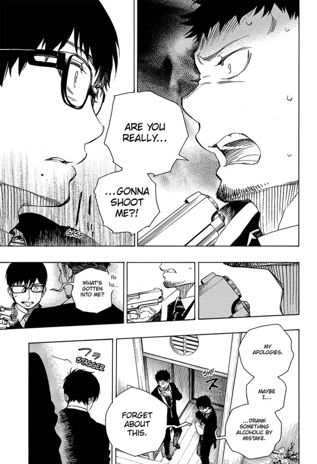 Ao no Exorcist Chapter 91 page 29 - Chapter 91: Congratulations - Late Night