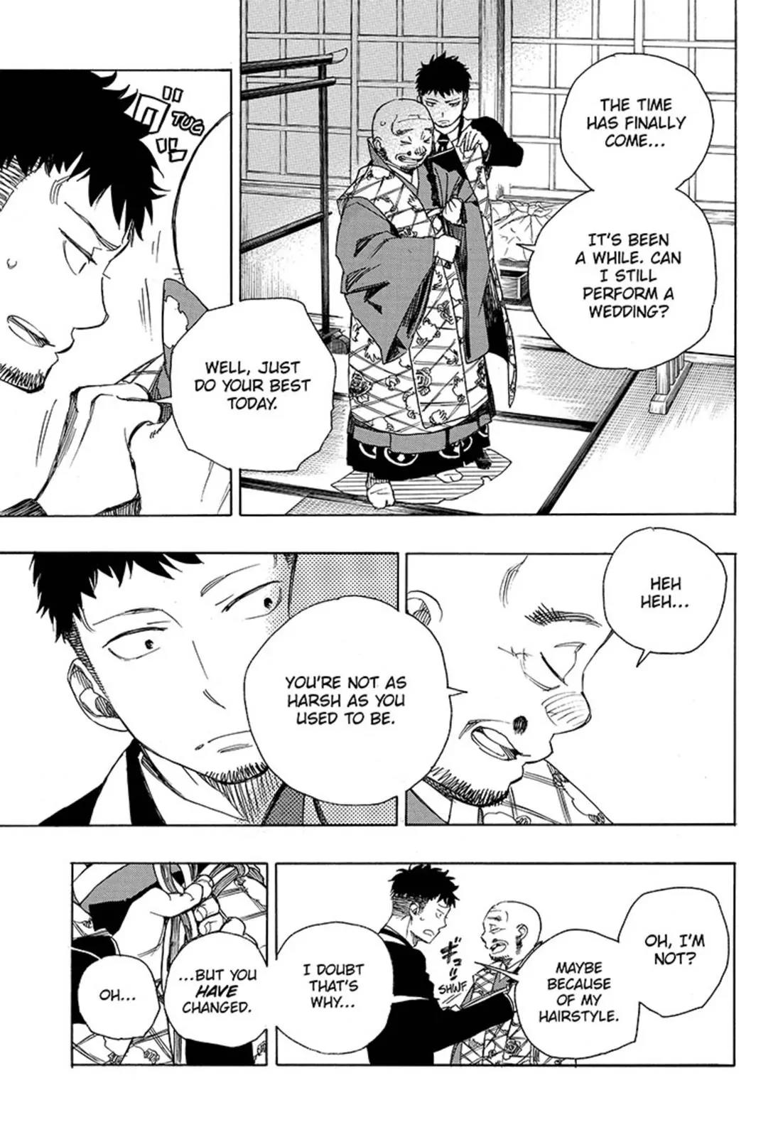 Ao no Exorcist Chapter 91 page 3 - Chapter 91: Congratulations - Late Night