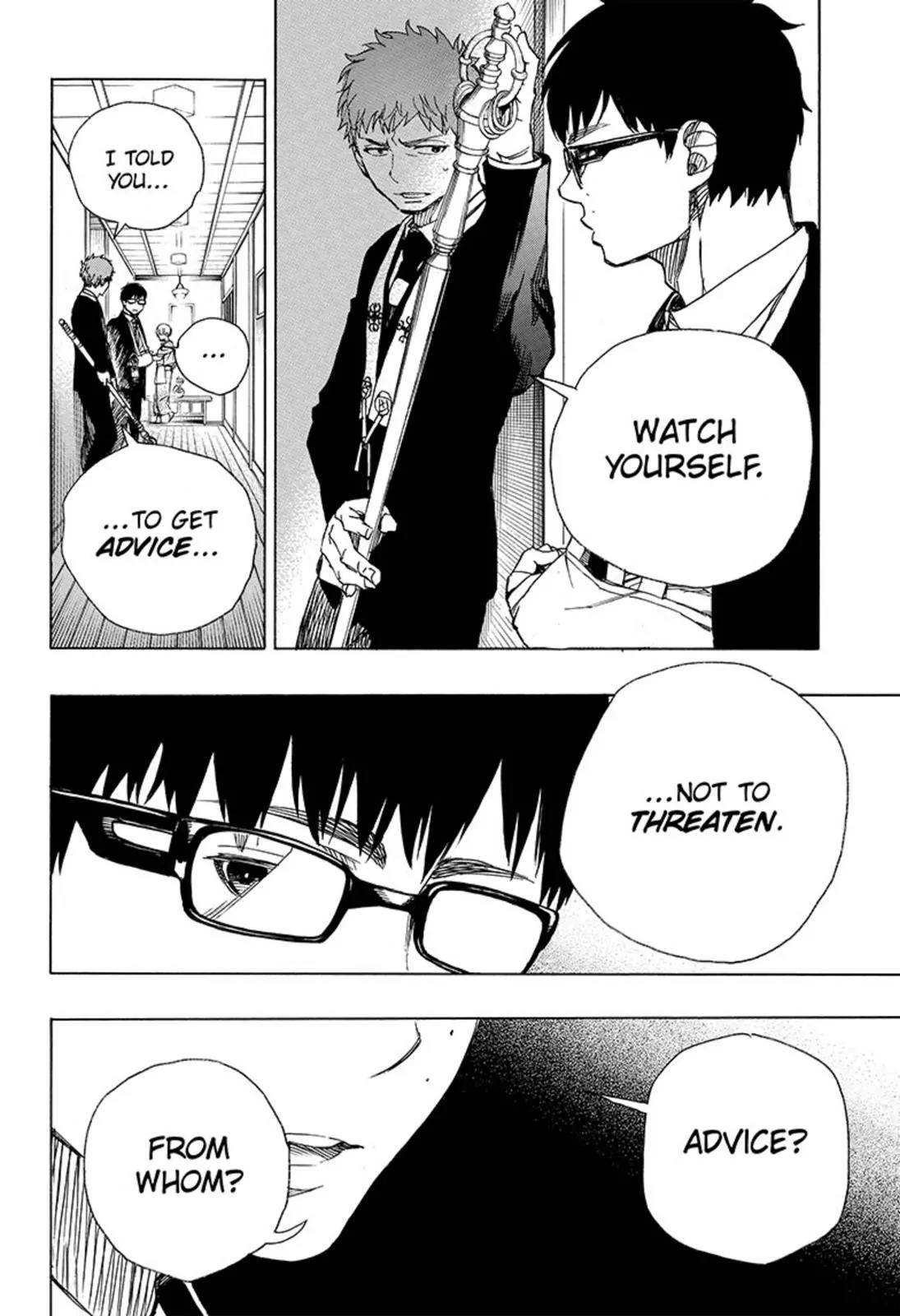 Ao no Exorcist Chapter 91 page 32 - Chapter 91: Congratulations - Late Night