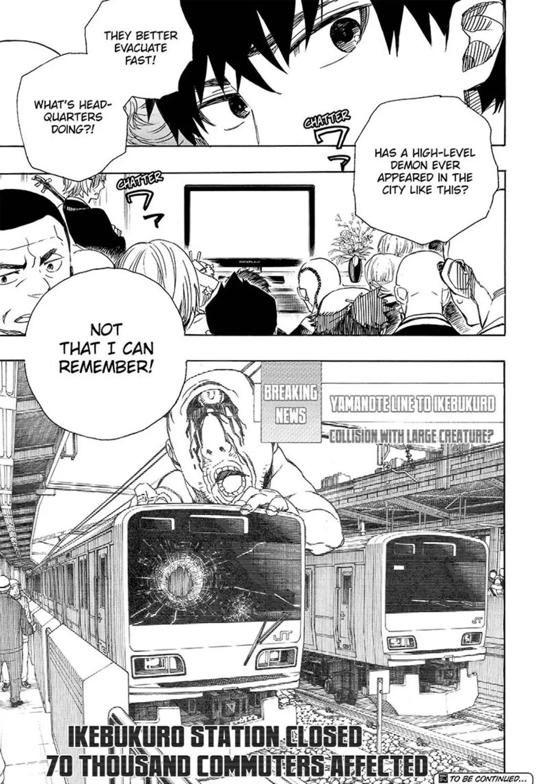 Ao no Exorcist Chapter 91 page 35 - Chapter 91: Congratulations - Late Night